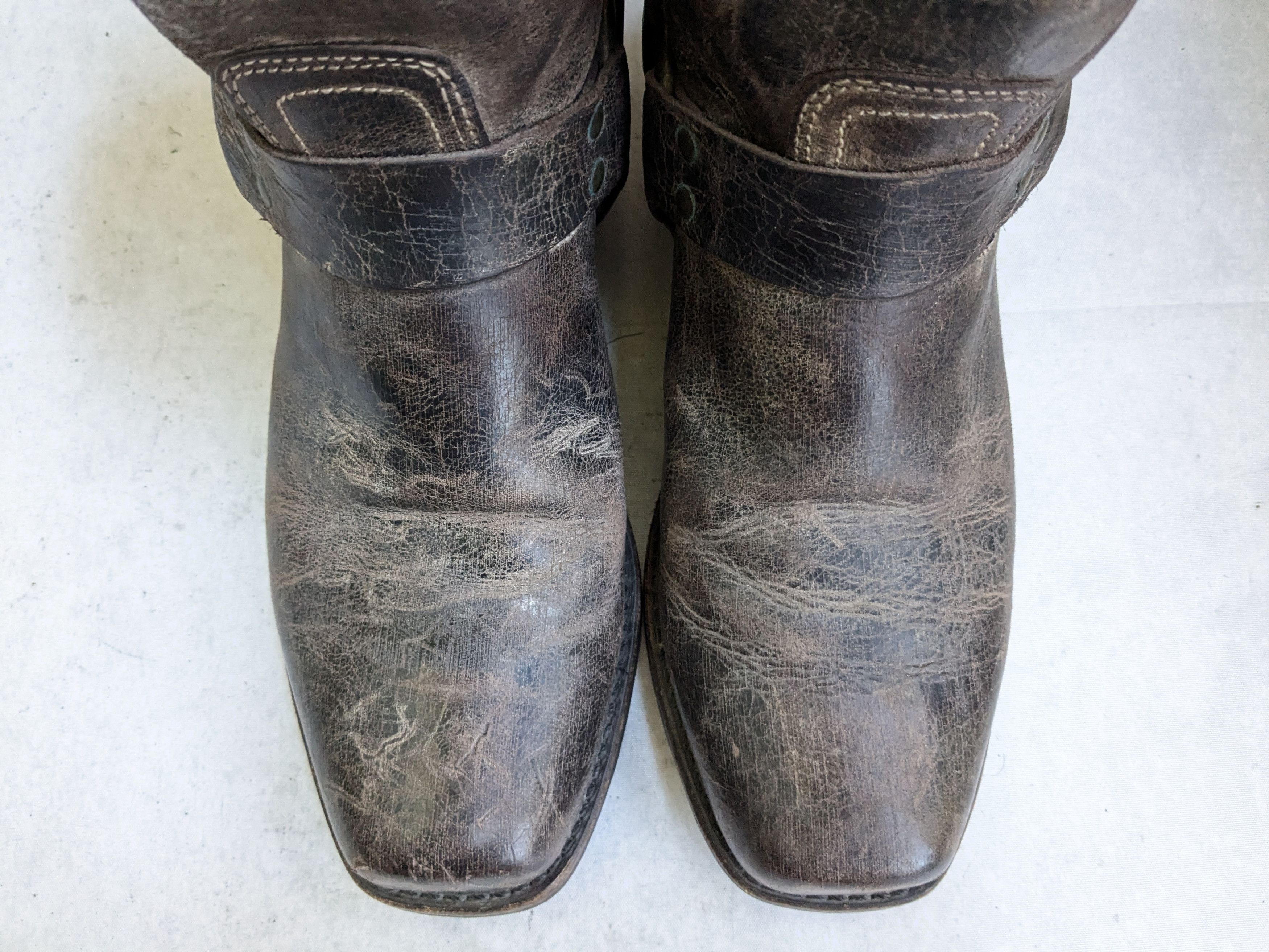 Frye Frye Harness Boots Brown Leather 11 M Leather Buckle Size US 11 / EU 44 - 2 Thumbnail