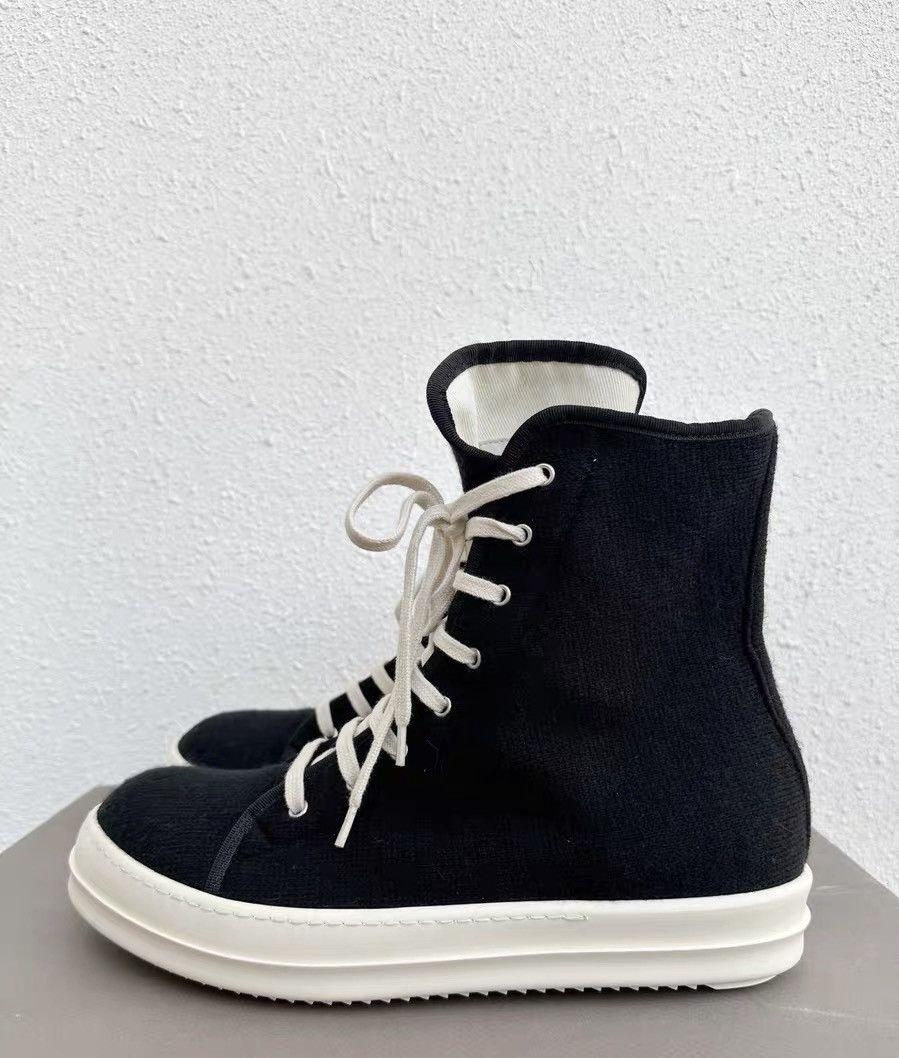 Rick Owens Rick Owens DRKSHDW High-Top Black & White Size US 10 / EU 43 - 4 Thumbnail