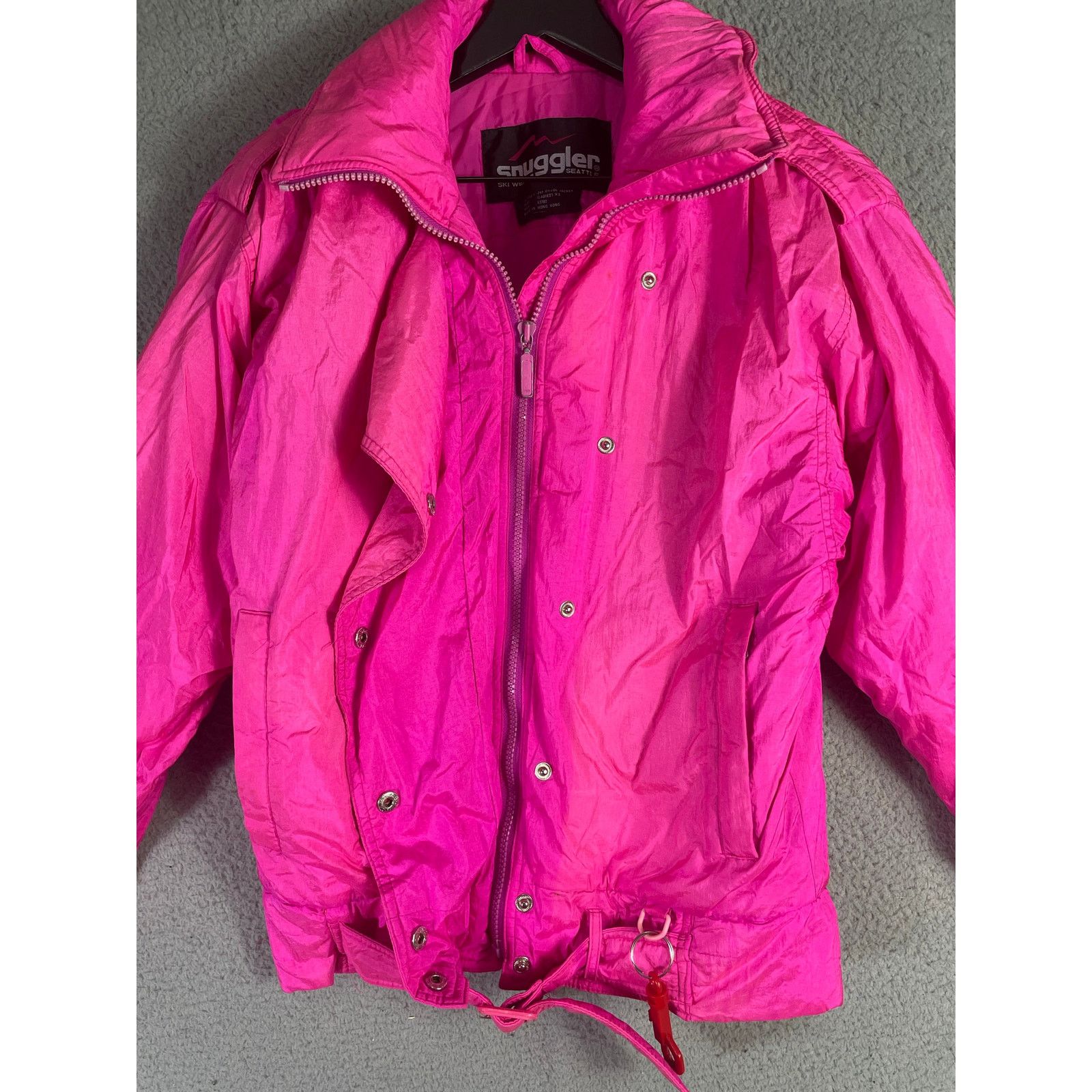 Vintage VTG Snuggler Seattle Pink Ski Jacket XS 80s Windbreaker Size XS / US 0-2 / IT 36-38 - 10 Thumbnail