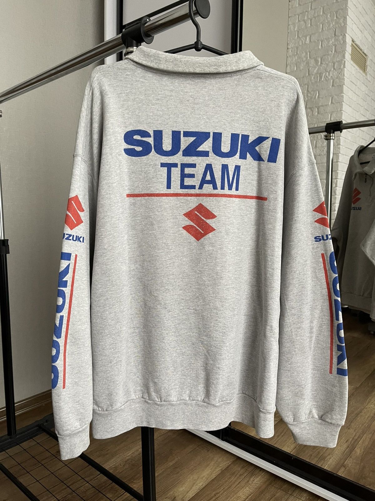 Other Suzuki Team Vintage Racing 1/4 Zip Sweatshirt 90s Size US XXL / EU 58 / 5 - 7 Thumbnail