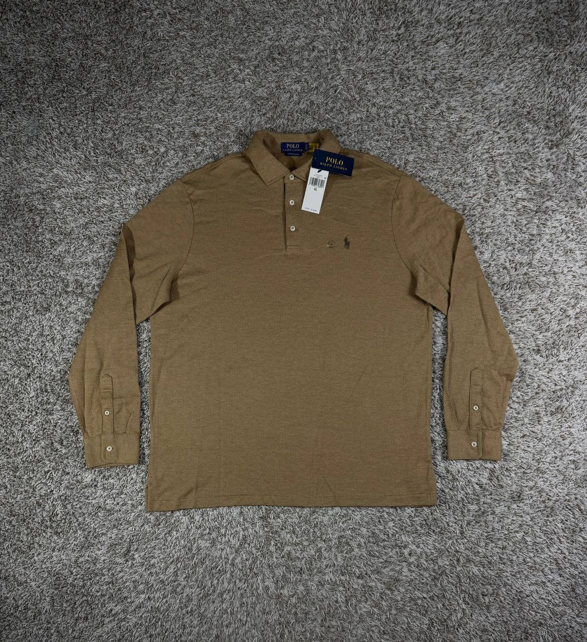 Polo Ralph Lauren Polo Ralph Lauren Men's Custom Slim Fit Herringbone Polo Size US XL / EU 56 / 4 - 1 Thumbnail