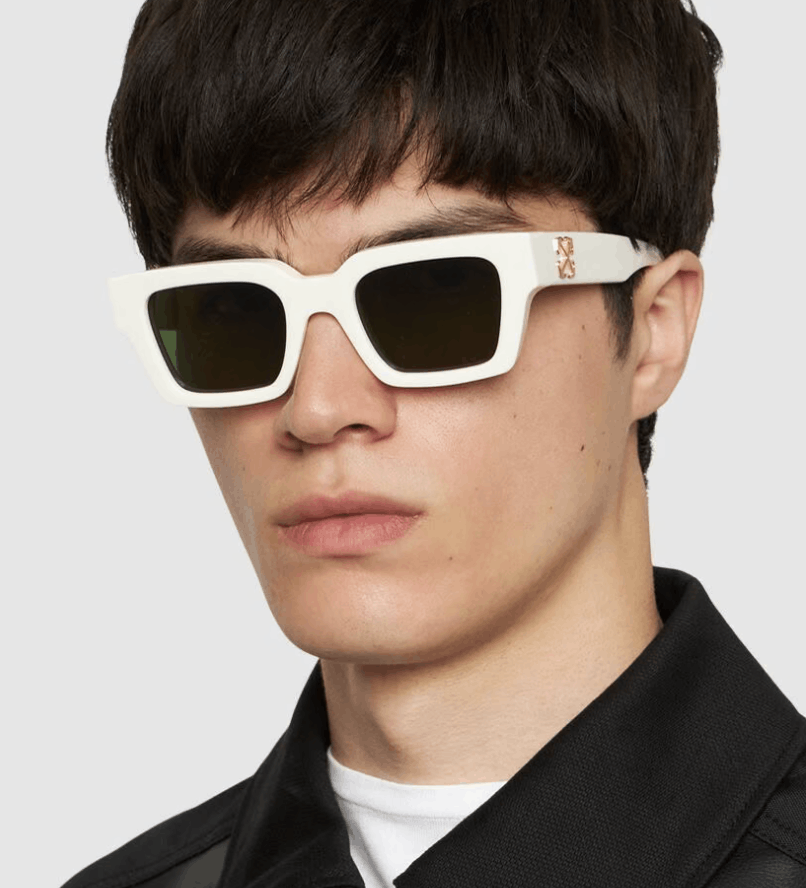 image of Off White New Off-White Virgil Oeri126S24Pla0010155 Sunglasses in Ivory, Men's