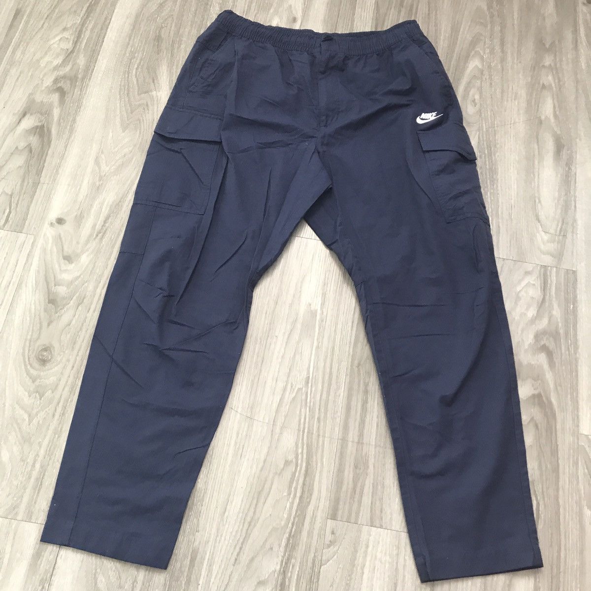 Nike Nike Cargo Twill Chino Pants Blue Mens Medium Size US 36 / EU 52 - 1 Thumbnail