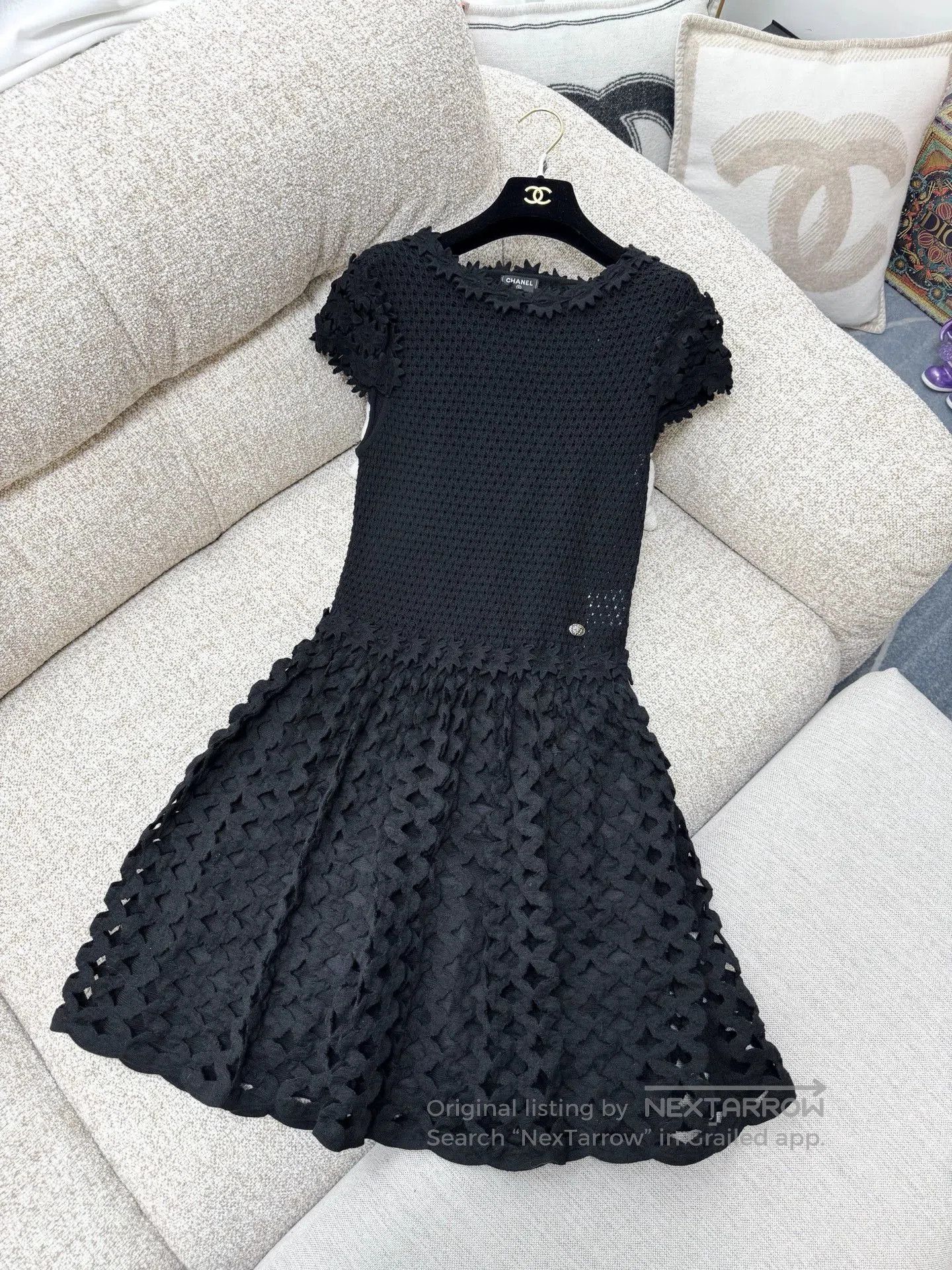 Chanel Chanel 17A Black Knit Dress. Size US M / EU 48-50 / 2 - 1 Thumbnail
