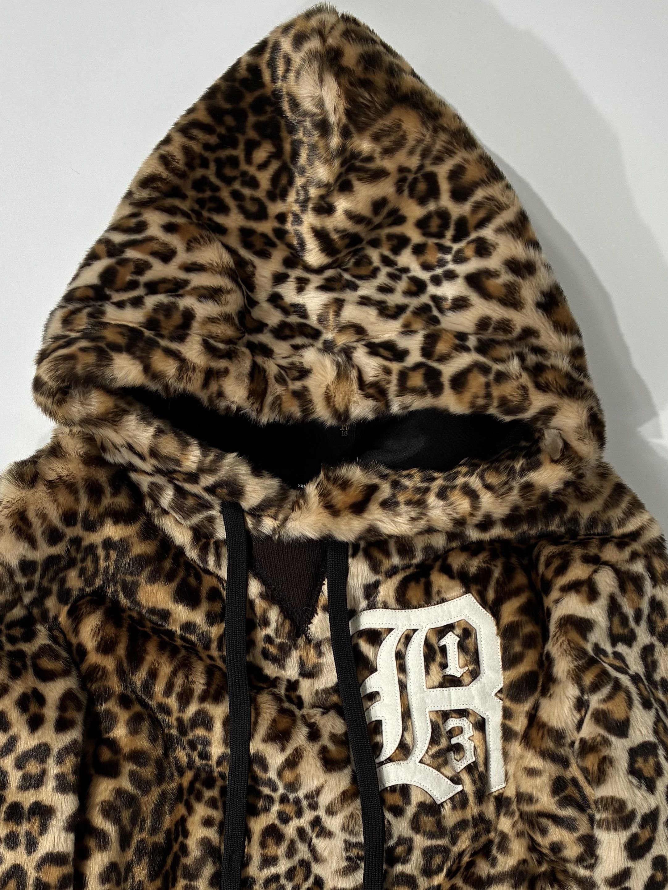 R13 R13 FAUX FUR LEOPARD OVERSIZED POPOVER HOODIE XXSsize Size XXS / US 00 / IT 34 - 2 Thumbnail