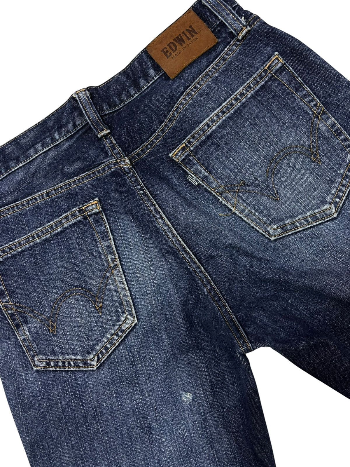 Edwin Vtg Edwin Japan 603 Distressed Jeans Size US 30 / EU 46 - 9 Thumbnail