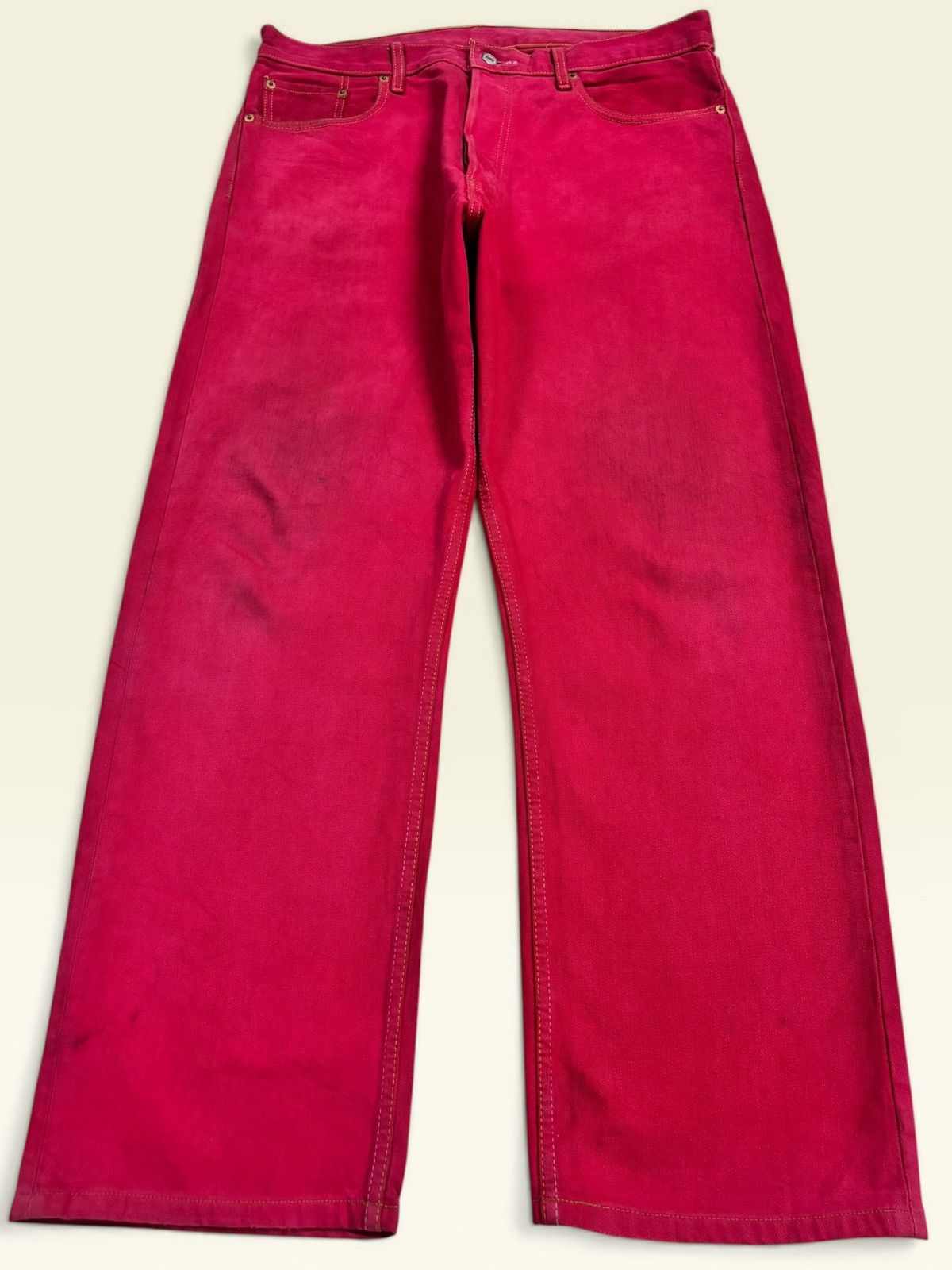 Levi's Rare Pink Levis Rindem Lot 509 #359 Loose Fit Jeans Size US 36 / EU 52 - 1 Thumbnail
