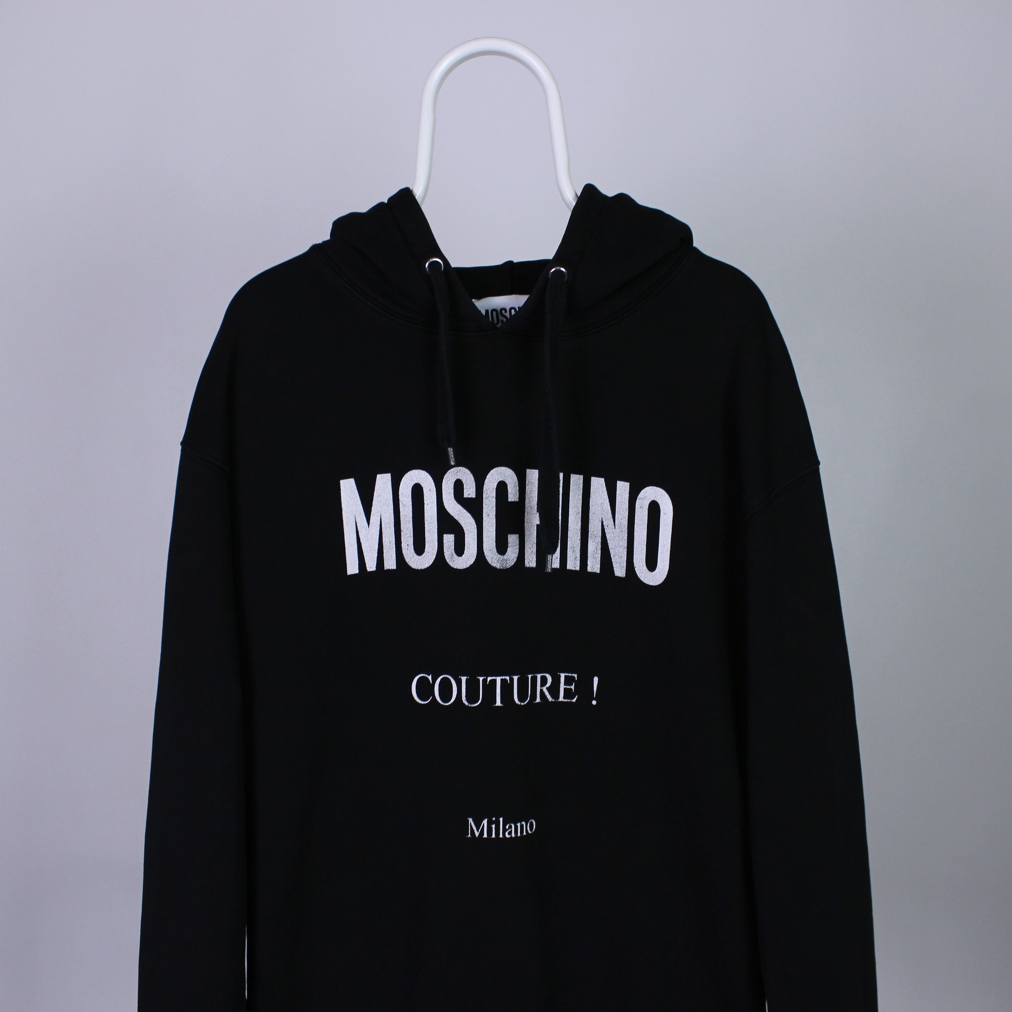Moschino Moschino couture centr hoodie men logo black L XL Size US L / EU 52-54 / 3 - 1 Thumbnail