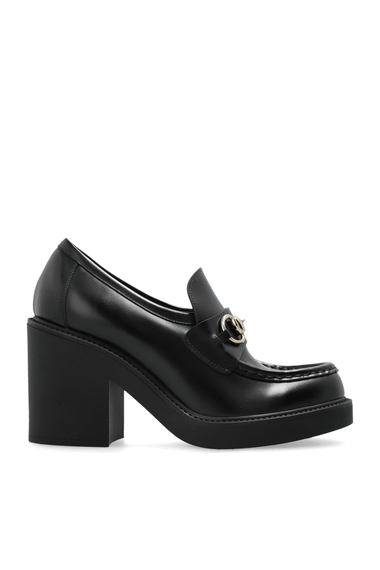 Gucci oc11z526 Leather Horsebit Ankle Boots in Black Size US 10.5 / IT 40.5 - 1 Thumbnail