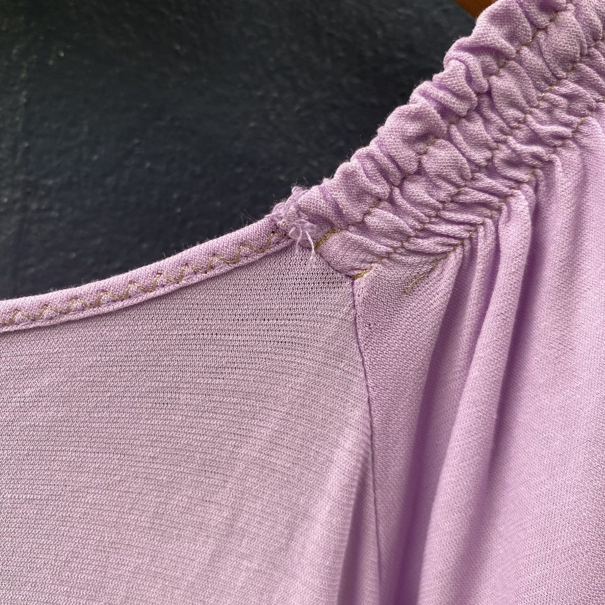 Tsumori Chisato Tsumori Chisato Lilac Draped V-Neck Top Size XS / US 0-2 / IT 36-38 - 14 Thumbnail