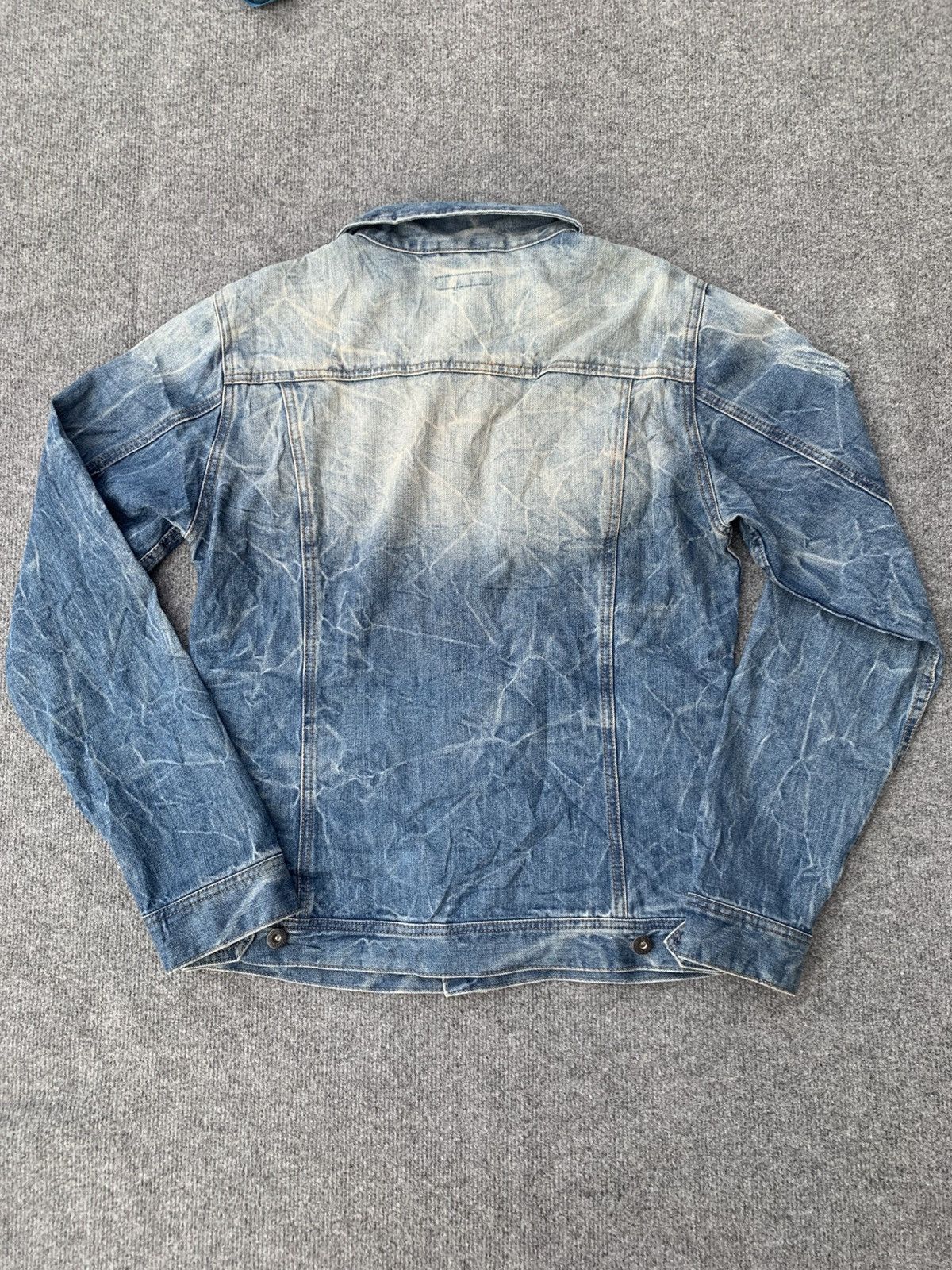 Japanese Brand Distressed Full Glow denim jacket. Size US L / EU 52-54 / 3 - 6 Thumbnail