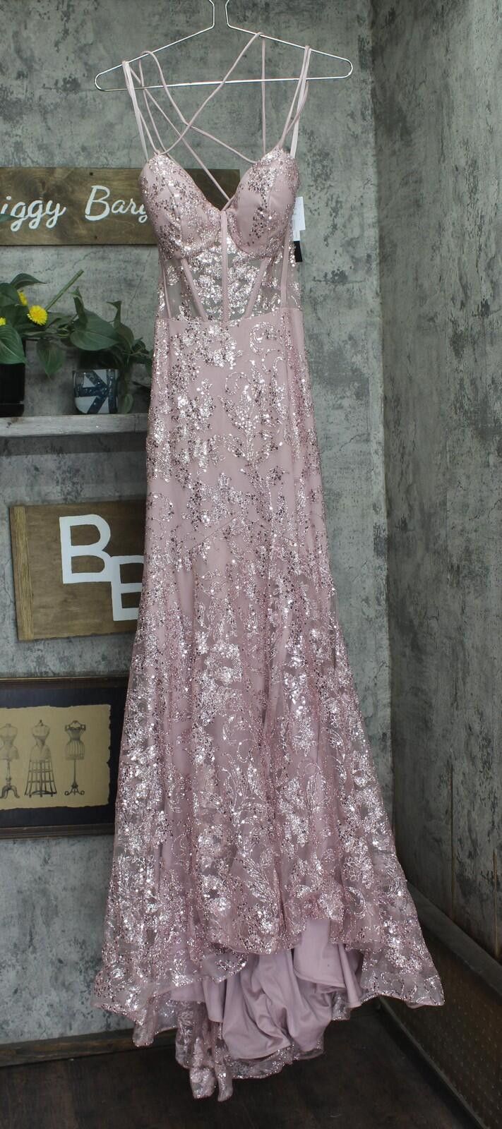 Other Blondie Nites Glitter Corset-bodice Gown Dress Rose Pink 15 Size M / US 6-8 / IT 42-44 - 1 Thumbnail