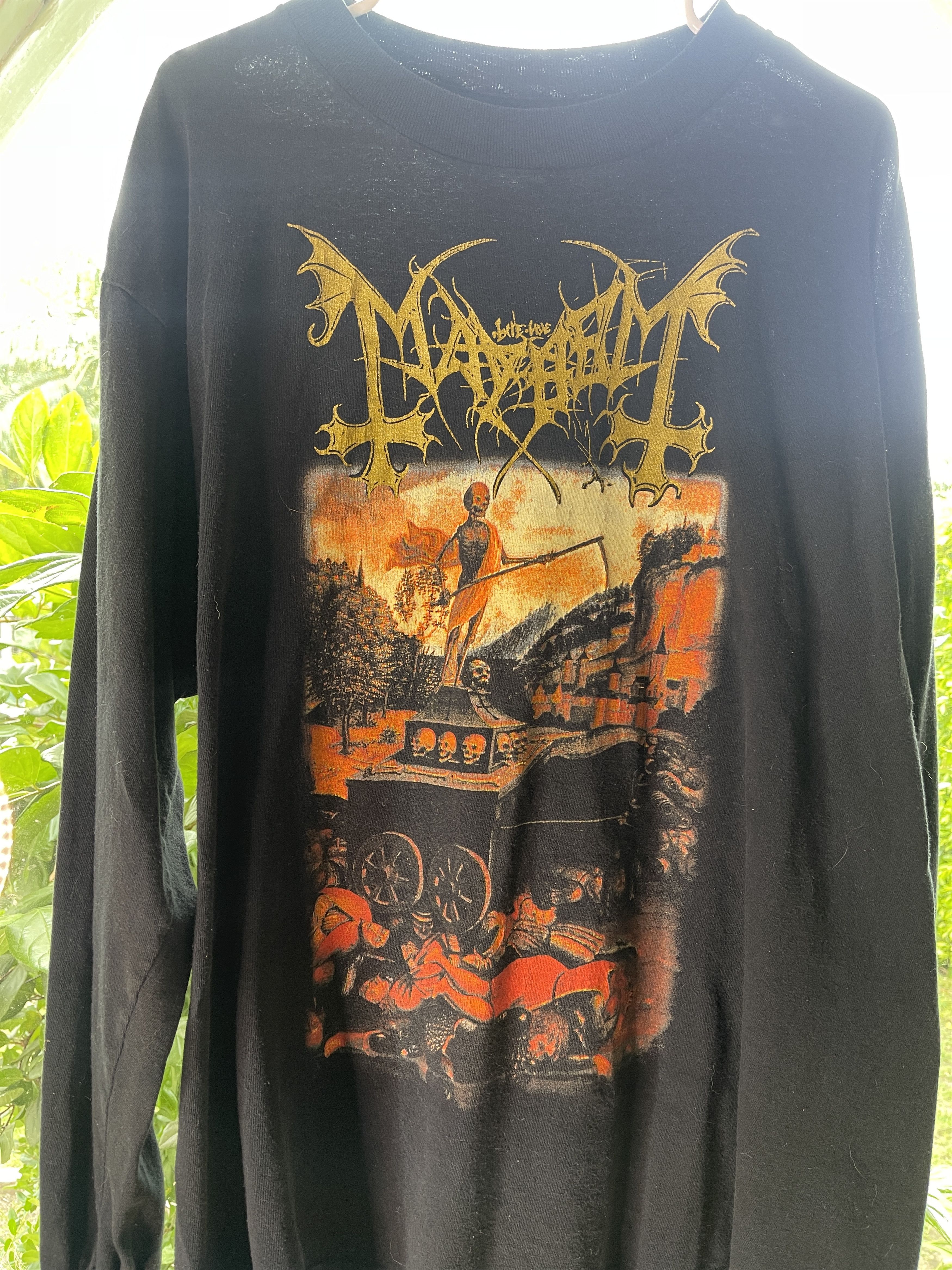 Vintage Vintage Mayhem River Of Blood Band Tee Size XL Size US XL / EU 56 / 4 - 1 Thumbnail