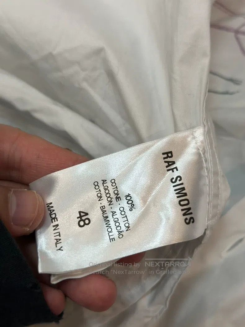 Raf Simons Raf Simons Artist's co-branded graffiti white shirt Size US M / EU 48-50 / 2 - 4 Thumbnail