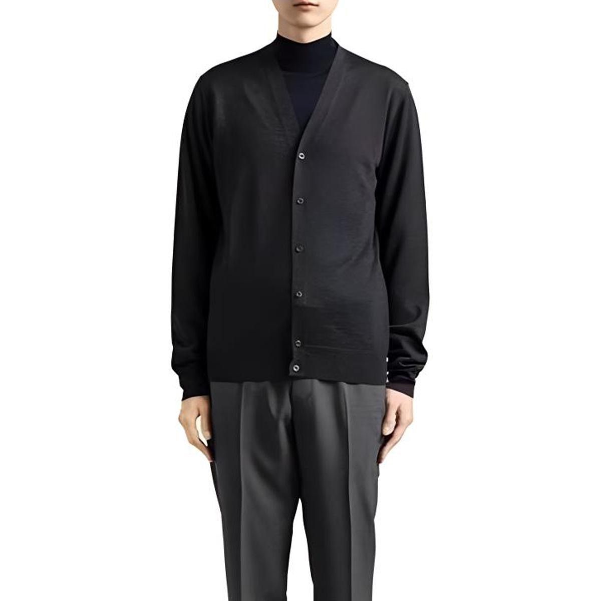 Prada PRADA SS2021 Gray Wool Cardigan Raf Simons Sweater Black tag Size US M / EU 48-50 / 2 - 3 Thumbnail