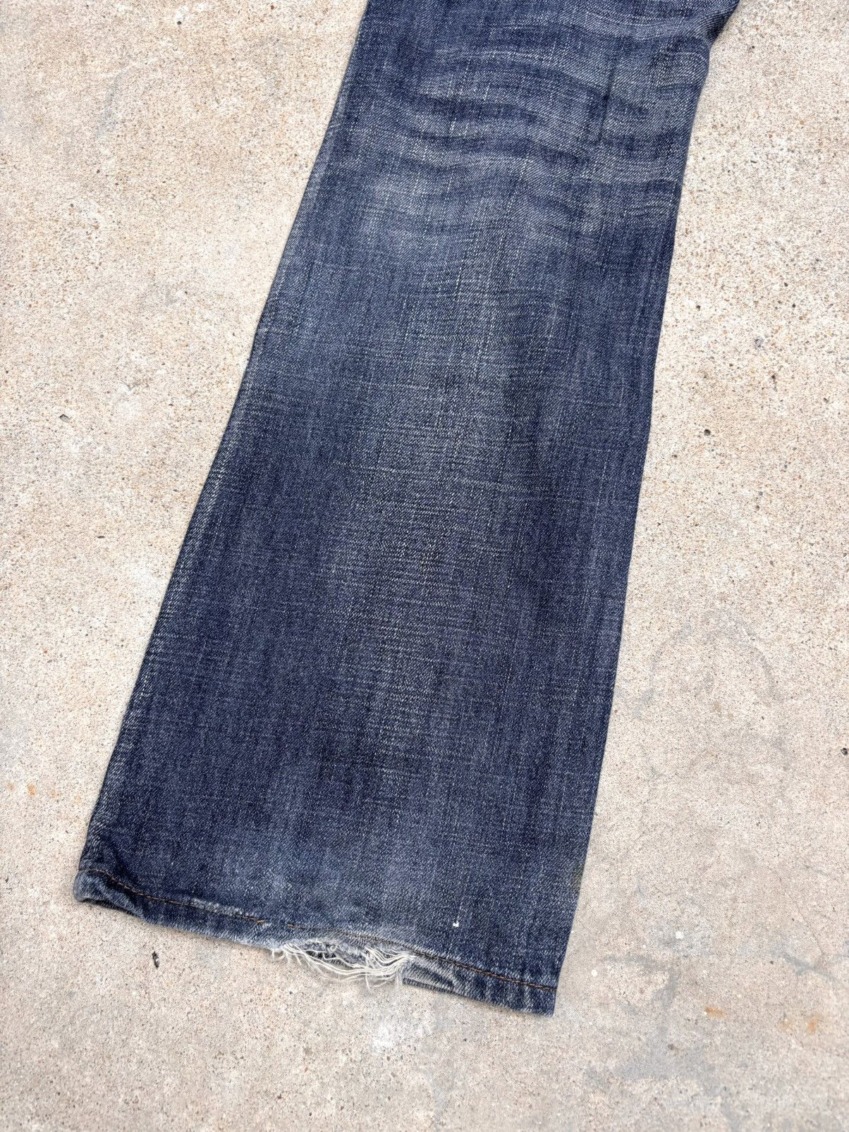 If Six Was Nine Distressed TORNADO MART Boot Cut Flared Jeans Size US 33 - 18 Thumbnail
