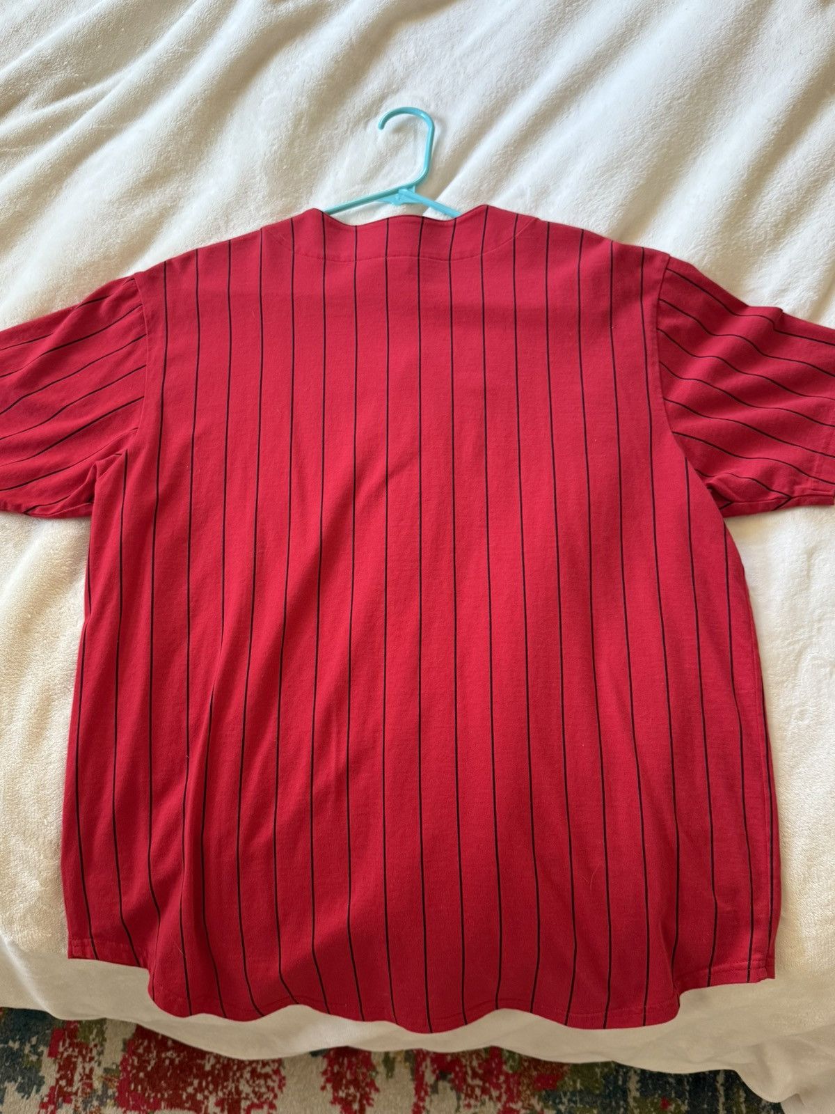 Supreme Supreme Red Baseball Button-Up Tee Size US M / EU 48-50 / 2 - 9 Thumbnail