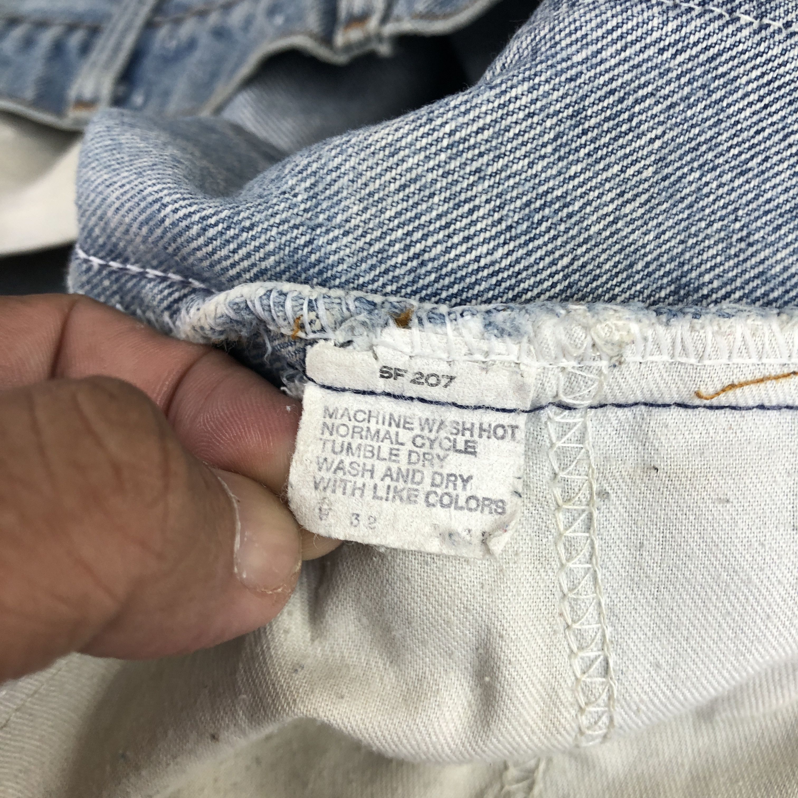 Levi's Vintage Levis Flare Orange Tab Jeans Dirty Levis Faded Denim Size US 30 / EU 46 - 9 Thumbnail