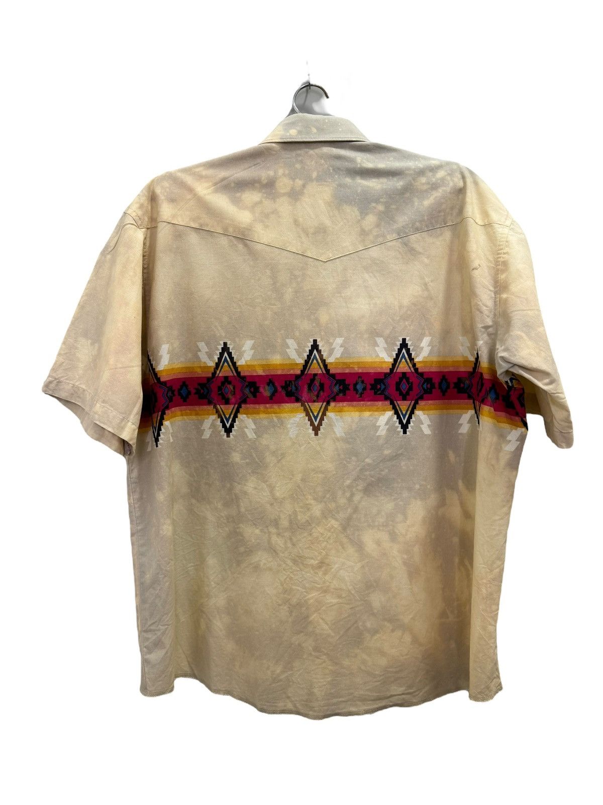 Vintage × Wrangler VINTAGE NAVAJO WRANGLER WESTERN SHIRT CUSTOM ACID WASH Size US XL / EU 56 / 4 - 5 Thumbnail