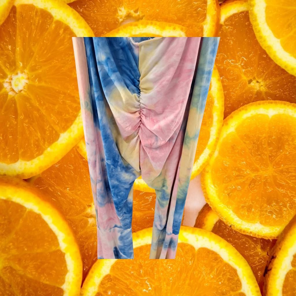 Other Tie Dye Body Suit with Bell Bottom Legs and Open Back Size ONE SIZE - 4 Thumbnail
