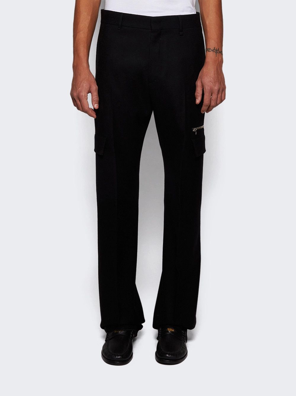 Givenchy o1mle0426 Formal Pant With Pocket Details in Black Size US 36 / EU 52 - 3 Thumbnail