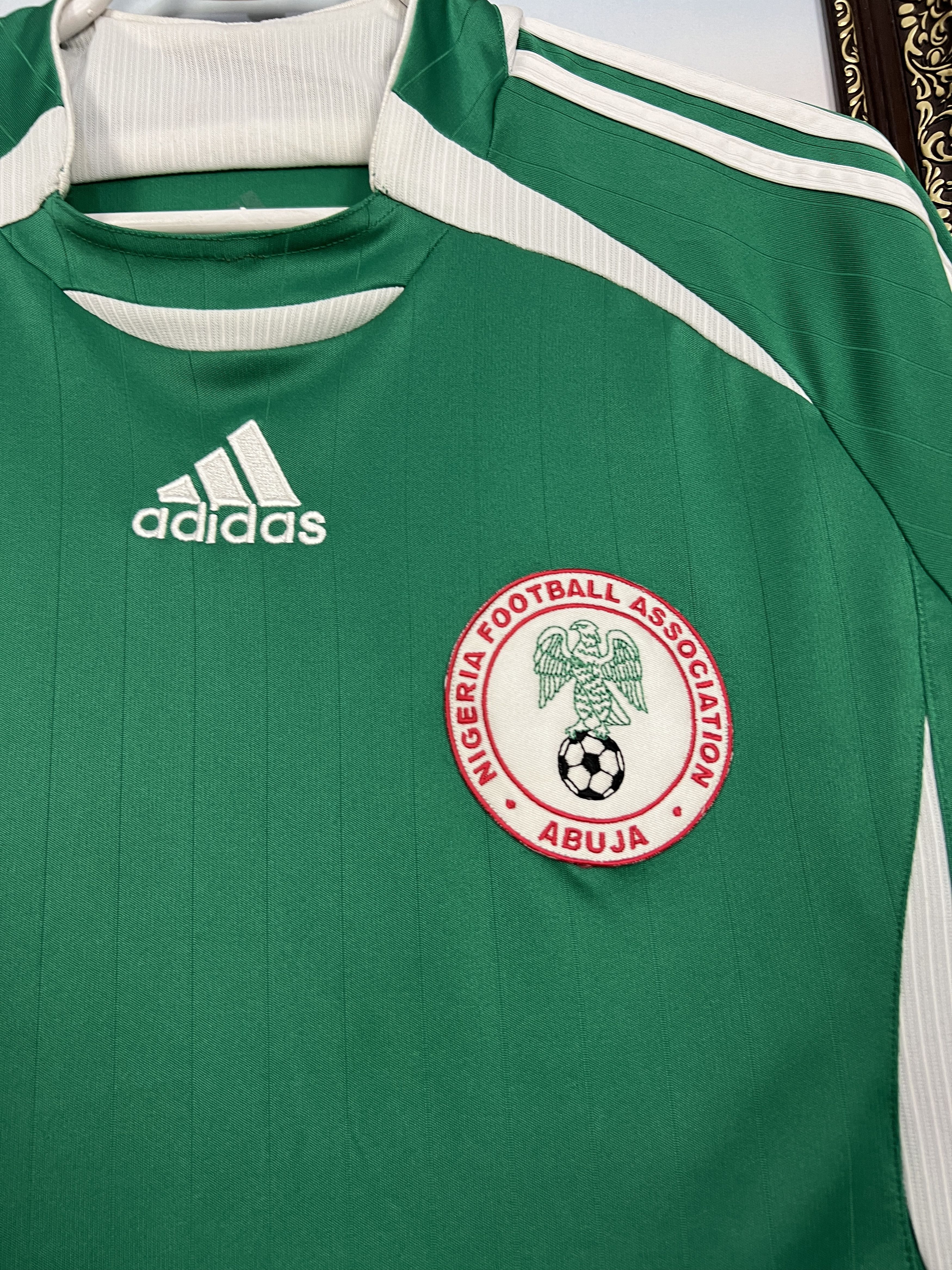 Adidas Nigeria Home football shirt 2005 Soccer Adidas Jersey Size US S / EU 44-46 / 1 - 3 Thumbnail