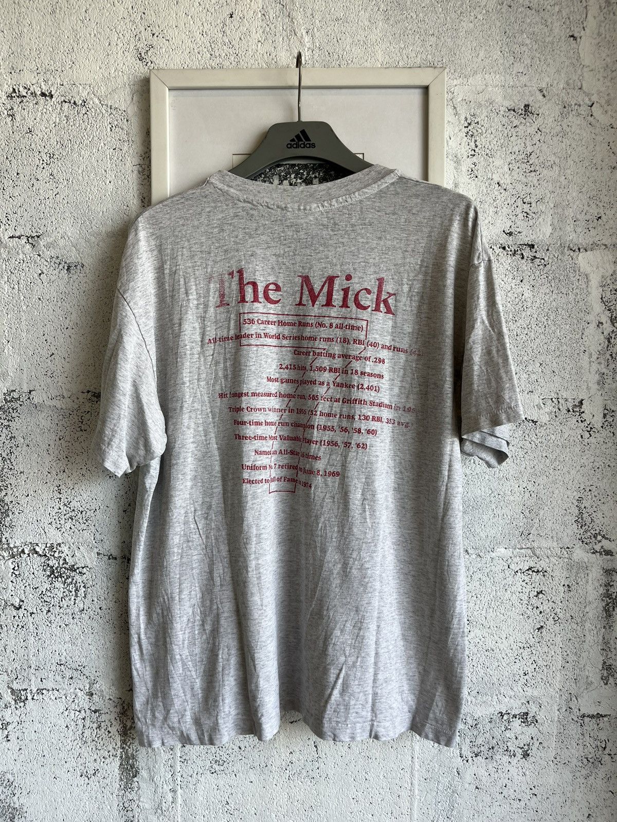 MLB × Vintage Vintage THE MICK (Mickey Mantle) A True Legend 90’ T-shirt Size US L / EU 52-54 / 3 - 3 Thumbnail
