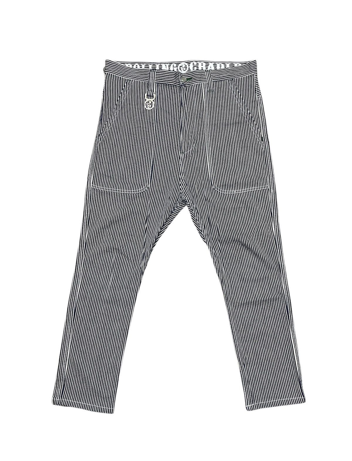 Japanese Brand Rolling Cradle Hickory Skinny Pants Size US 33 - 4 Thumbnail
