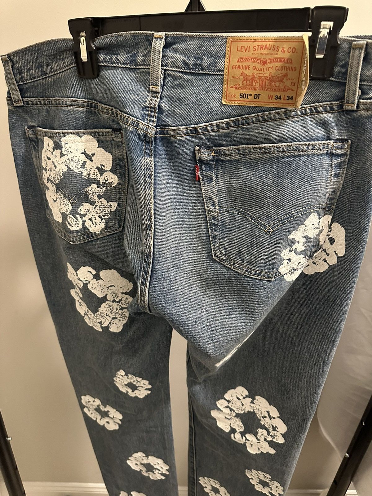 Denim Tears x Levi’s 501 Cotton Wreath Jean Light Wash