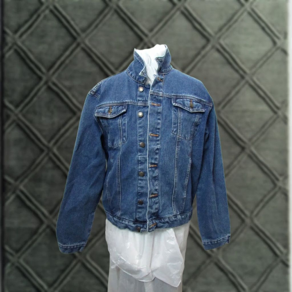 Chaps VINTAGE CHAPS Ralph Lauren Denim Jacket Adult Large Blue 90s Mens Size US 33 - 1 Thumbnail
