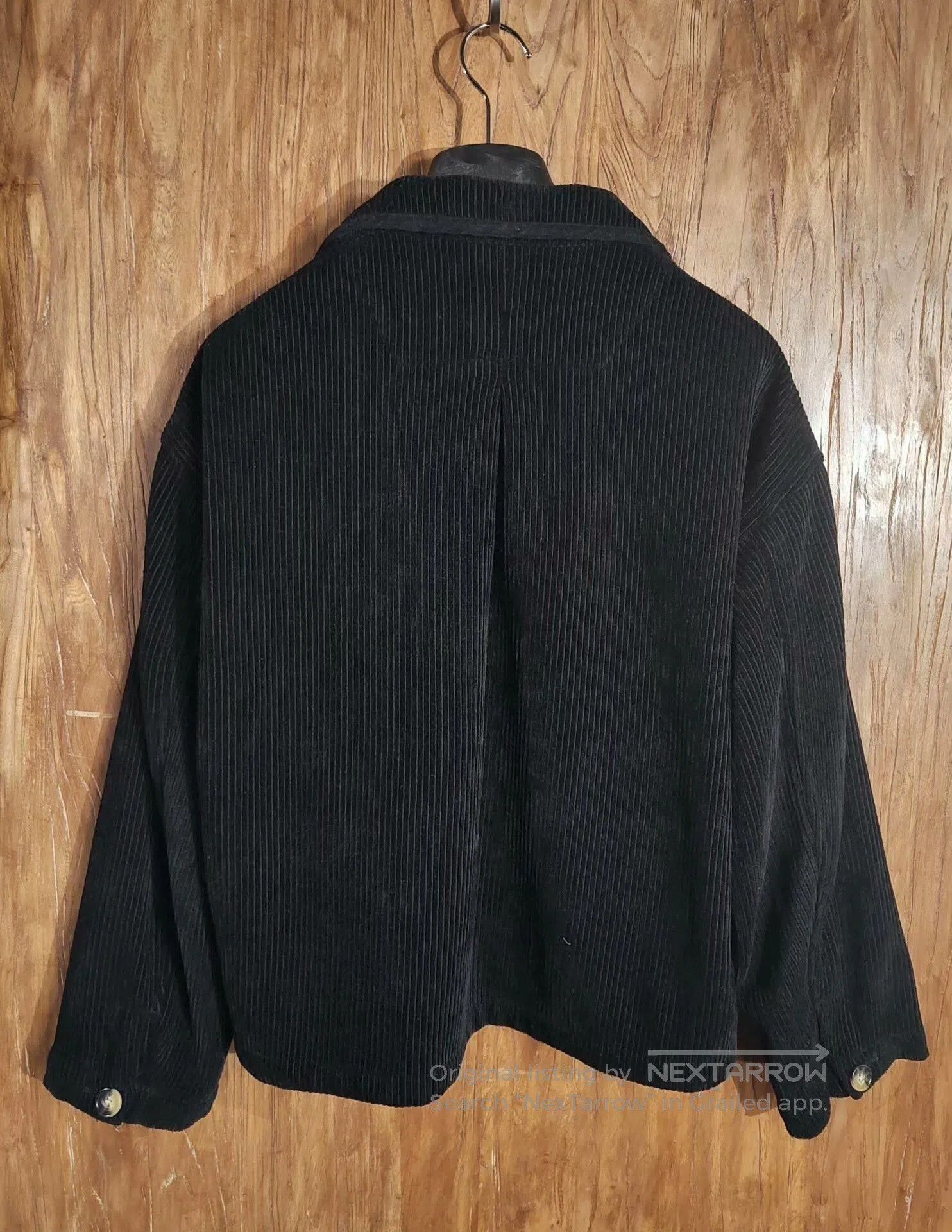 Japanese Brand Chah Chah Black Corduroy Jacket. Size US M / EU 48-50 / 2 - 5 Thumbnail