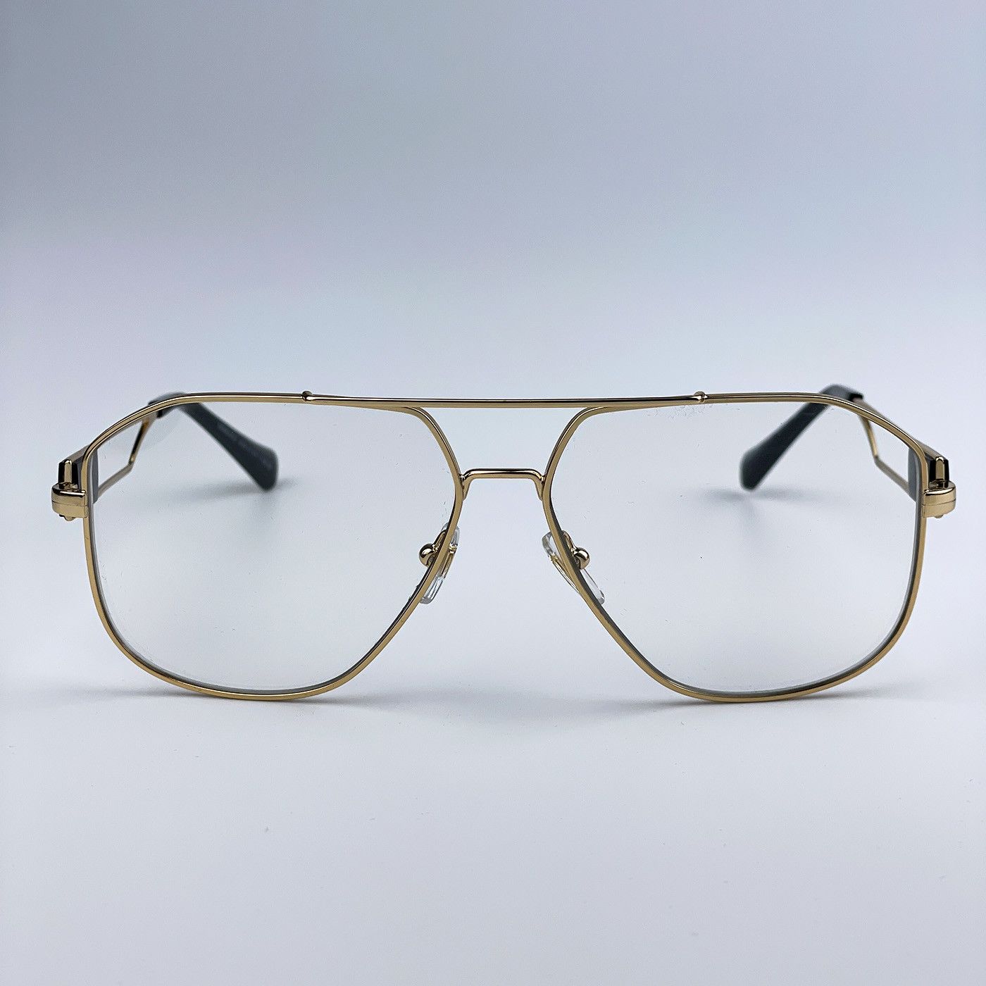 Versace NEW Versace VE1287 1002 Metal Pilot Men Unisex Eyeglasses Size ONE SIZE - 2 Thumbnail