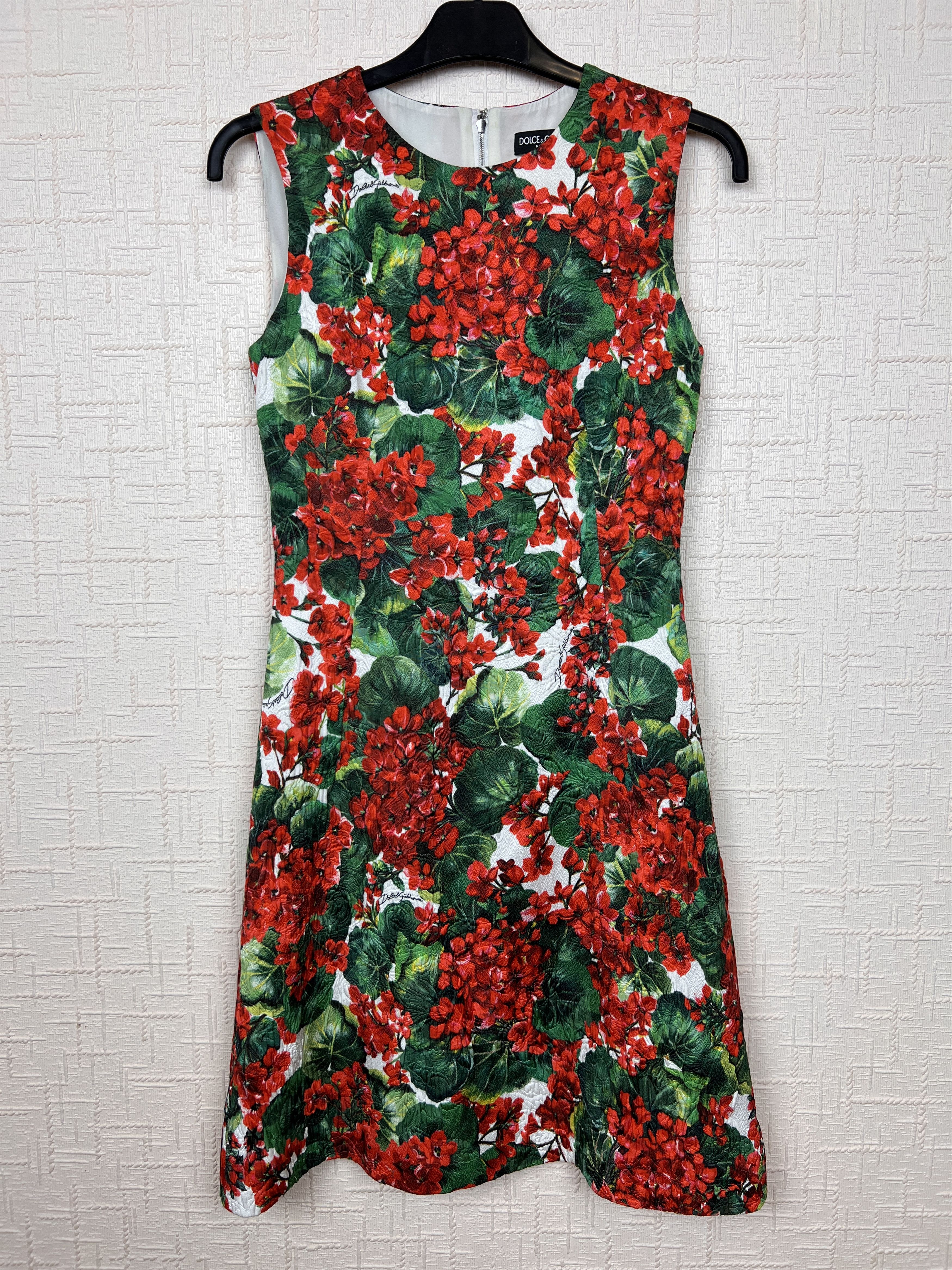 Dolce&Gabbana Multicolor Dress Cotton Floral Print A-Line
