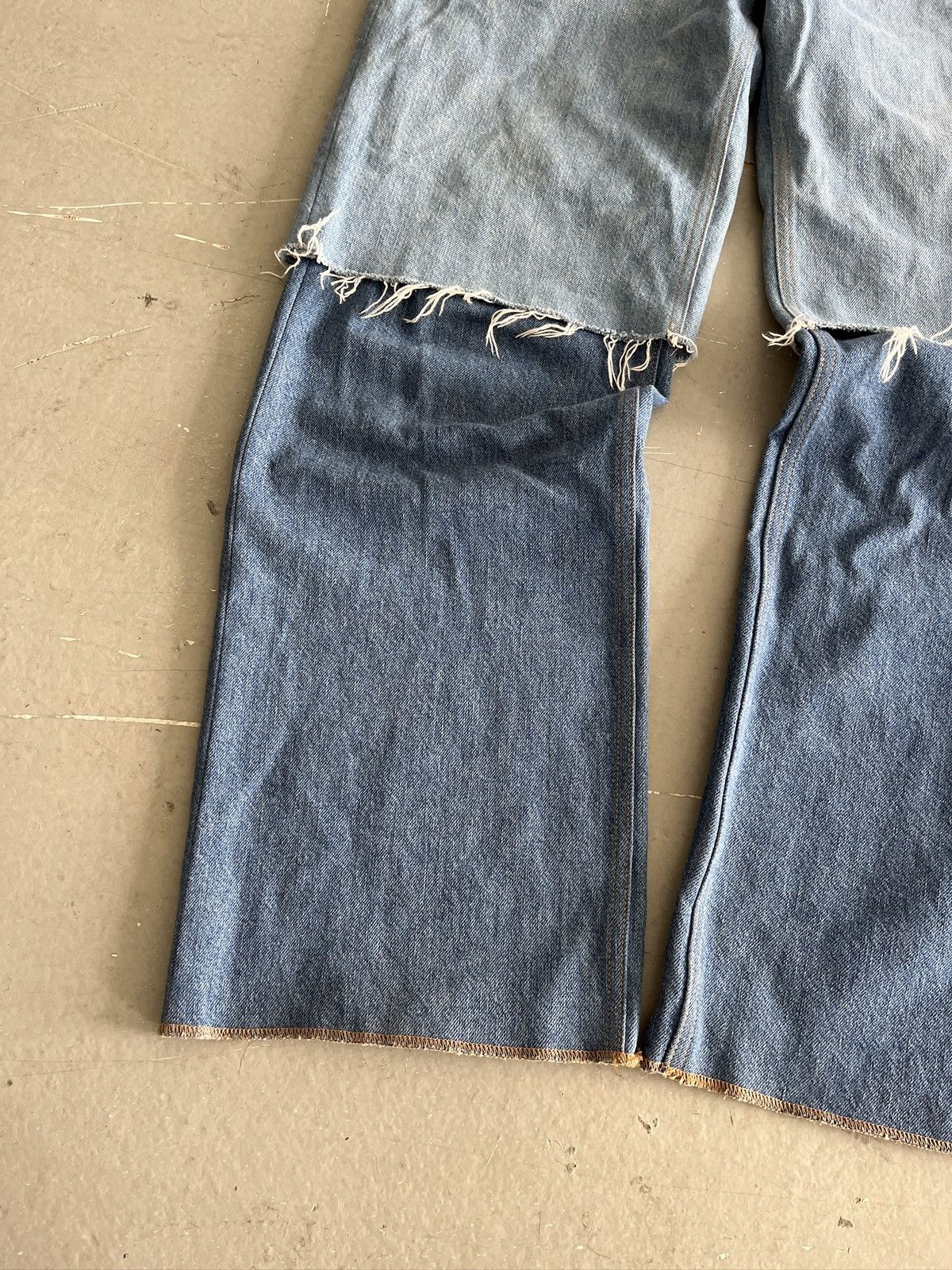 AVAVAV AVAVAV Two Tone Layered Jeans (unisex) Size US 30 / EU 46 - 4 Thumbnail