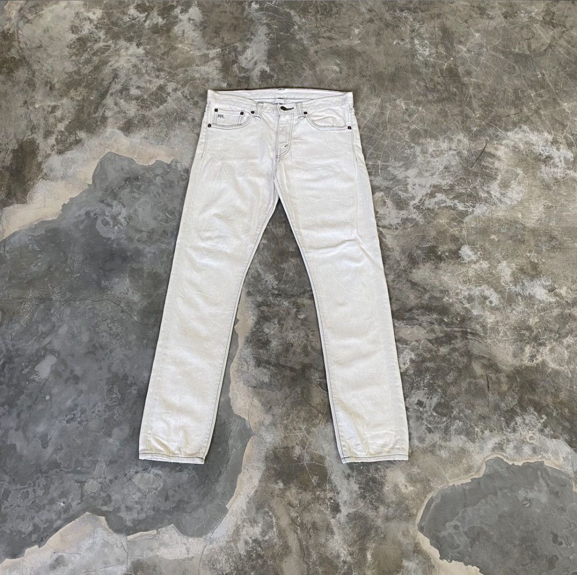 RRL Ralph Lauren Vintage Double RRL Ralph Lauren Stretch Skiny Fit Denim Size US 29 - 2 Thumbnail