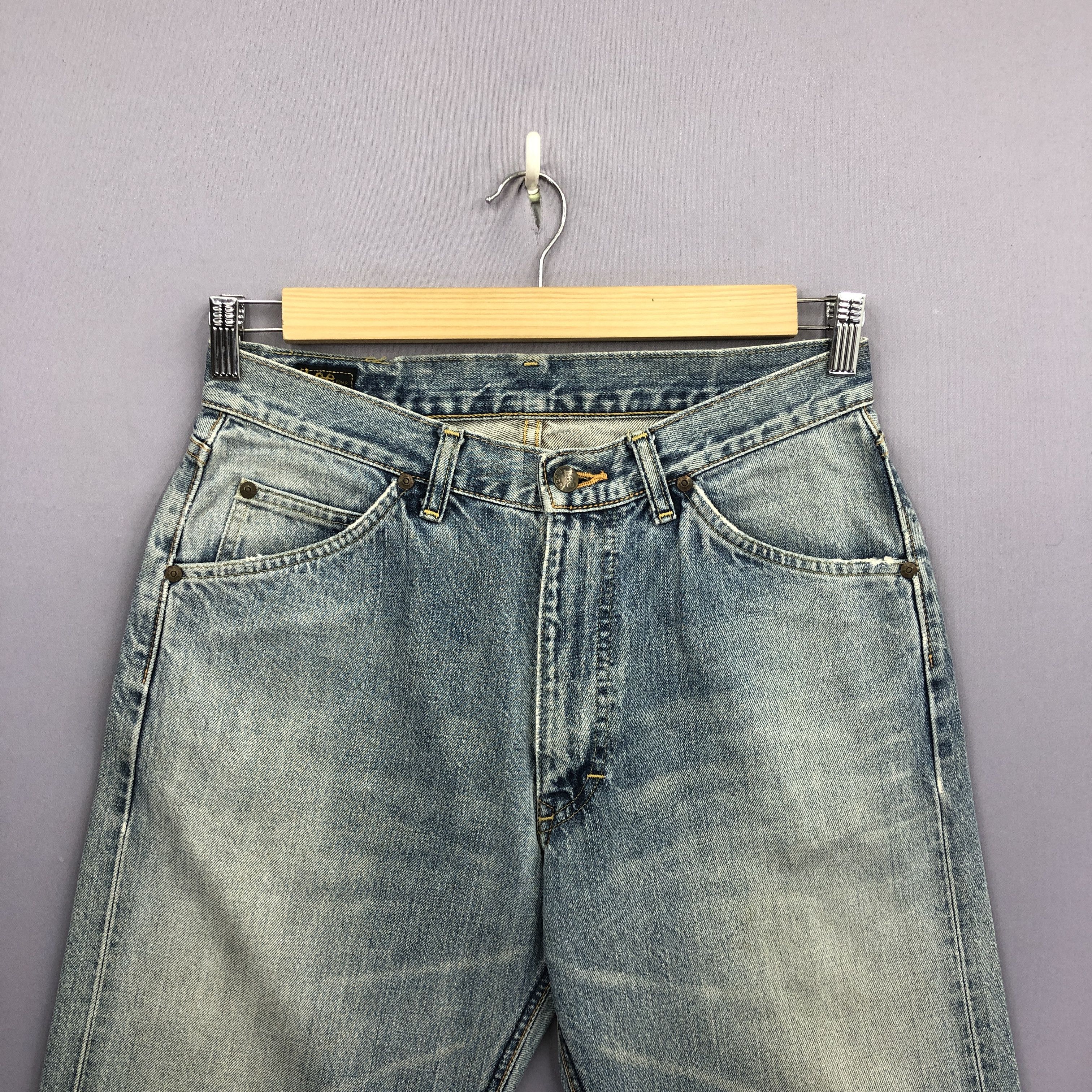 Lee Vintage 80s Lee Riders Selvedge Redline Mud Wash Jeans Denim Size US 30 / EU 46 - 5 Thumbnail