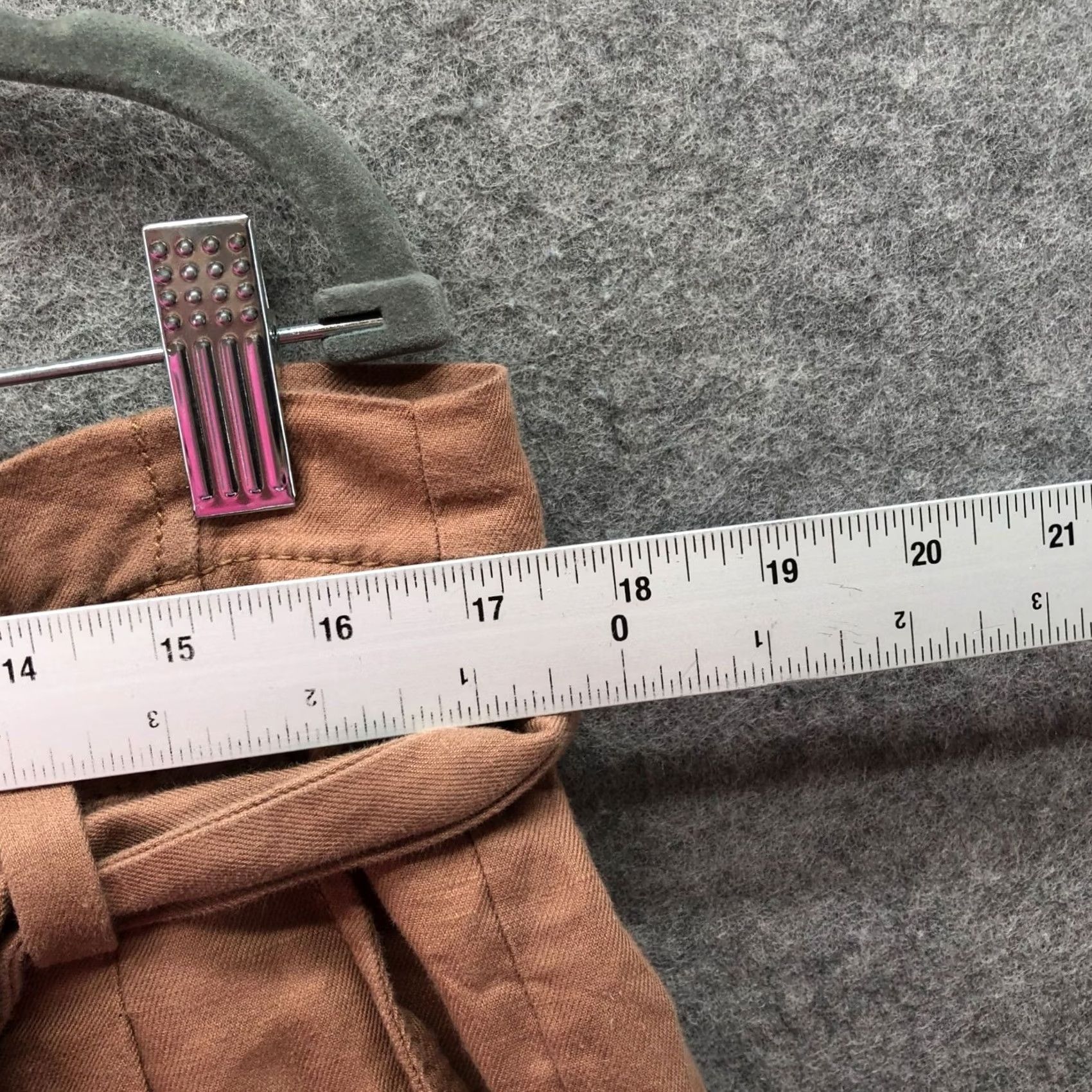 Loft VINTAGE Vogue? Loft Cotton Linen Tie Waist Pants Womens 12P Tan Brown Pleated Front Cropped Size 34" / US 12 / IT 48 - 6 Thumbnail