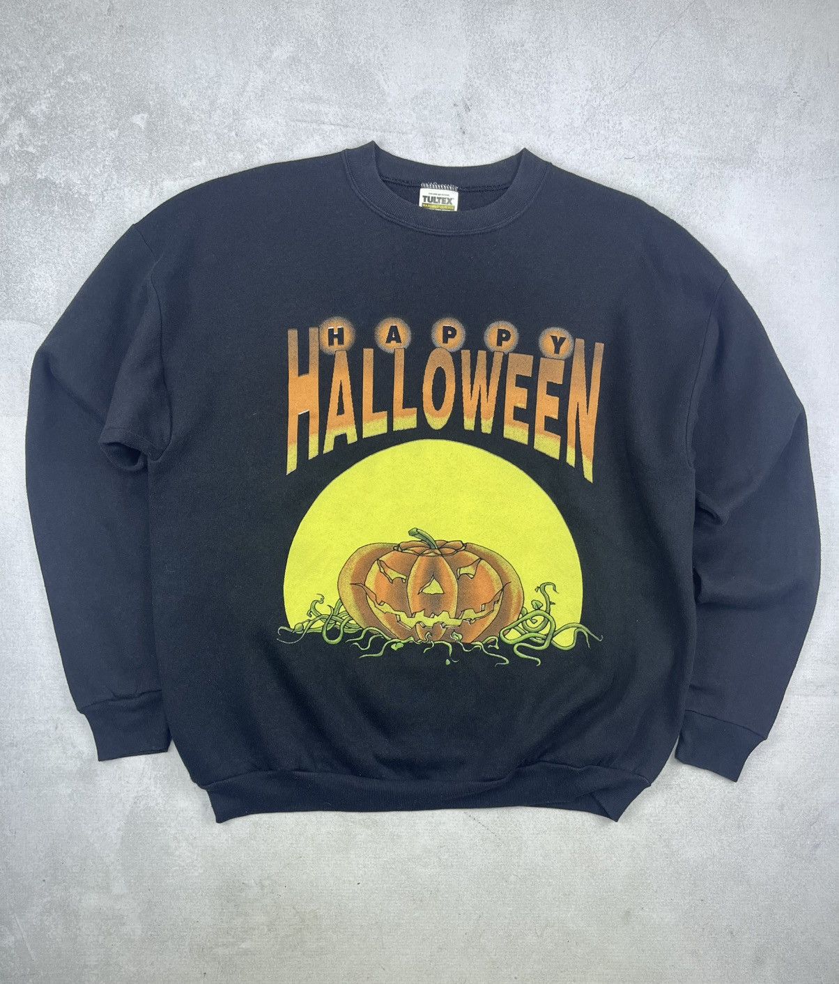 Vintage Vintage Happy Halloween Sweatshirt 💥 Size US L / EU 52-54 / 3 - 1 Thumbnail