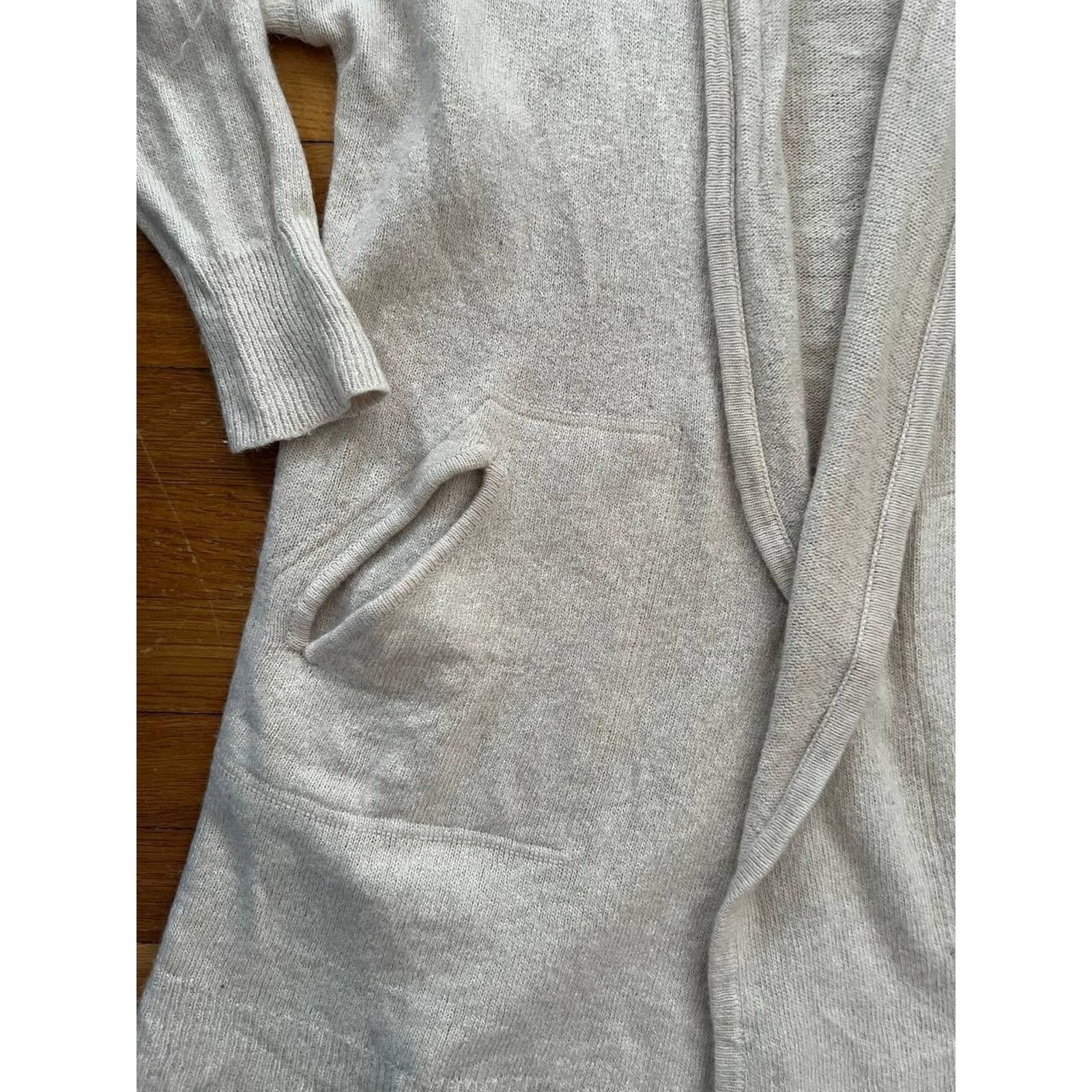 Madewell MADEWELL Open Front Brushed Rib Cream Large A001722 Size L / US 10 / IT 46 - 3 Thumbnail