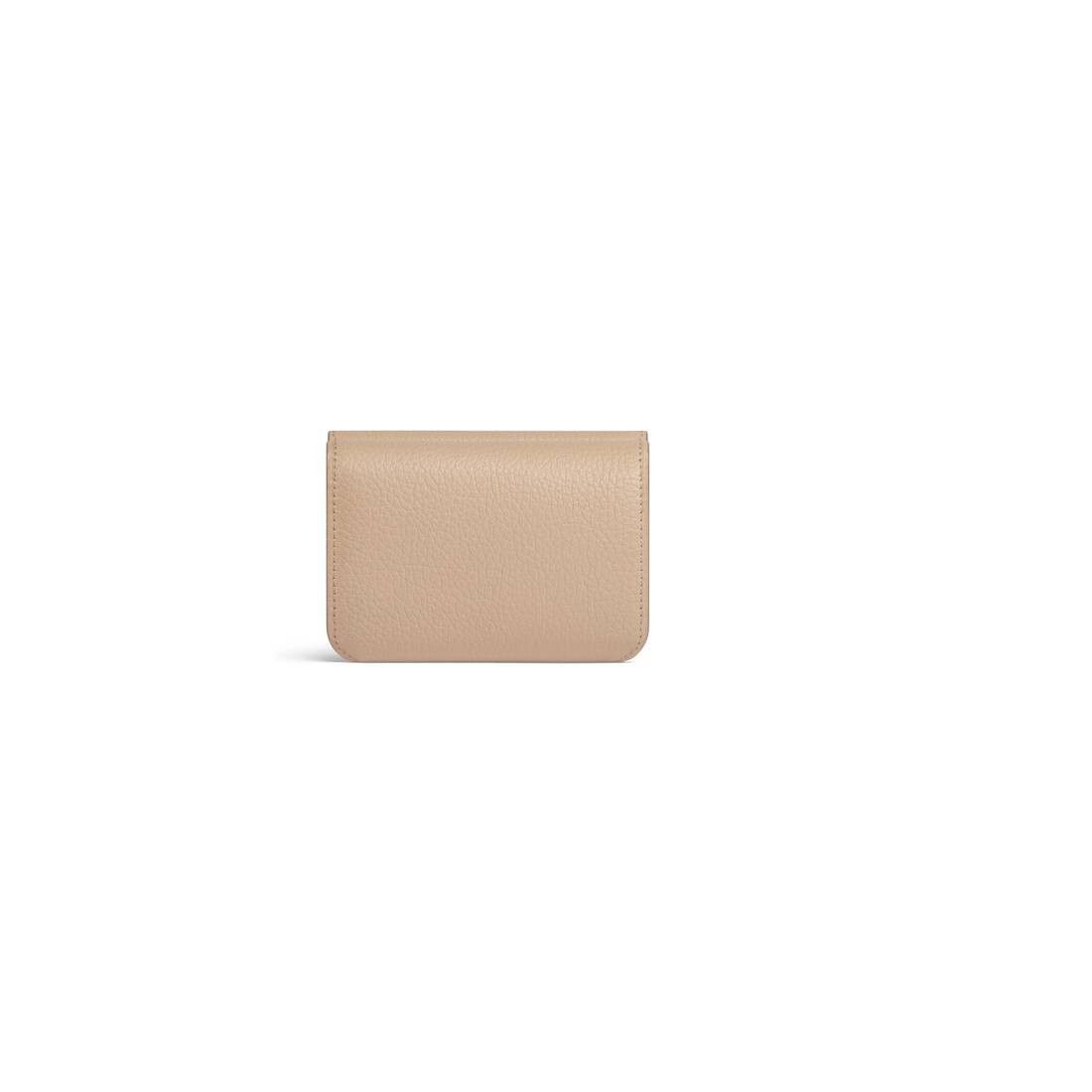 Balenciaga o1srvl11e0225 Size: OS / Cash Mini Wallet in Beige Size ONE SIZE - 3 Thumbnail