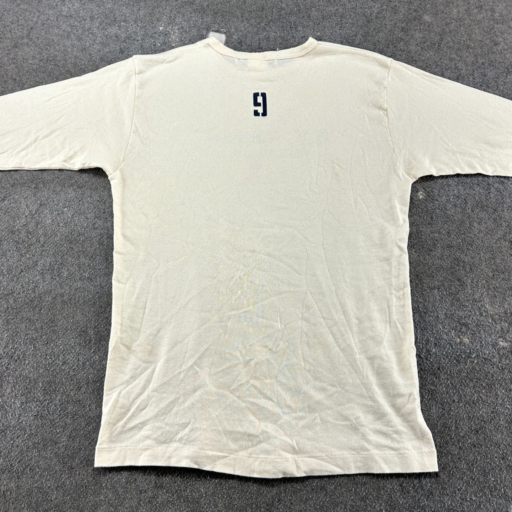 Vintage VINTAGE Authentic Ebbets Field NY Knights Shirt Mens L Ivory Cream Long Sleeve Baseball Pullover Hoodie Logo Crew Neck Regular Knit Cotton Size US L / EU 52-54 / 3 - 5 Thumbnail