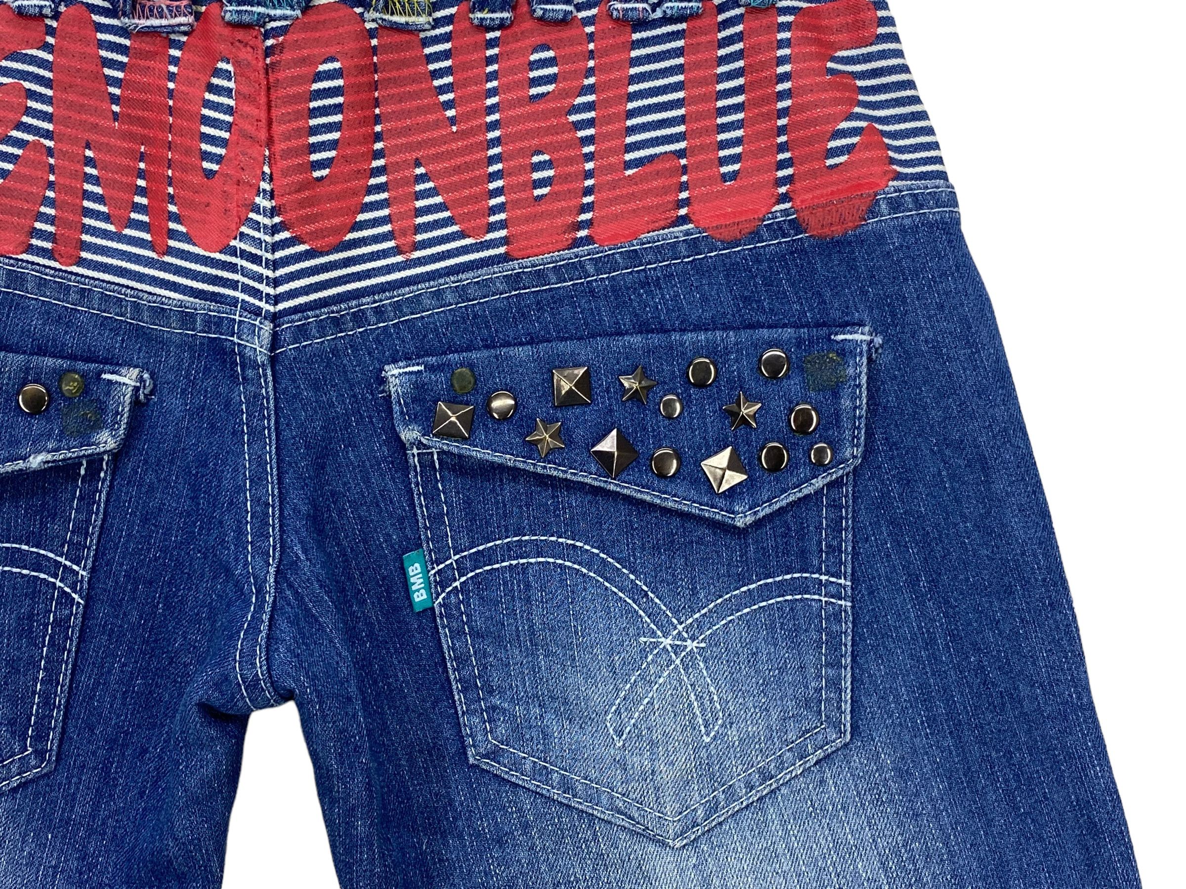 Japanese Brand Blue Moon Blue Japan Ankle Jeans Japanese Spellout Jeans Size 26" / US 2 / IT 38 - 10 Thumbnail