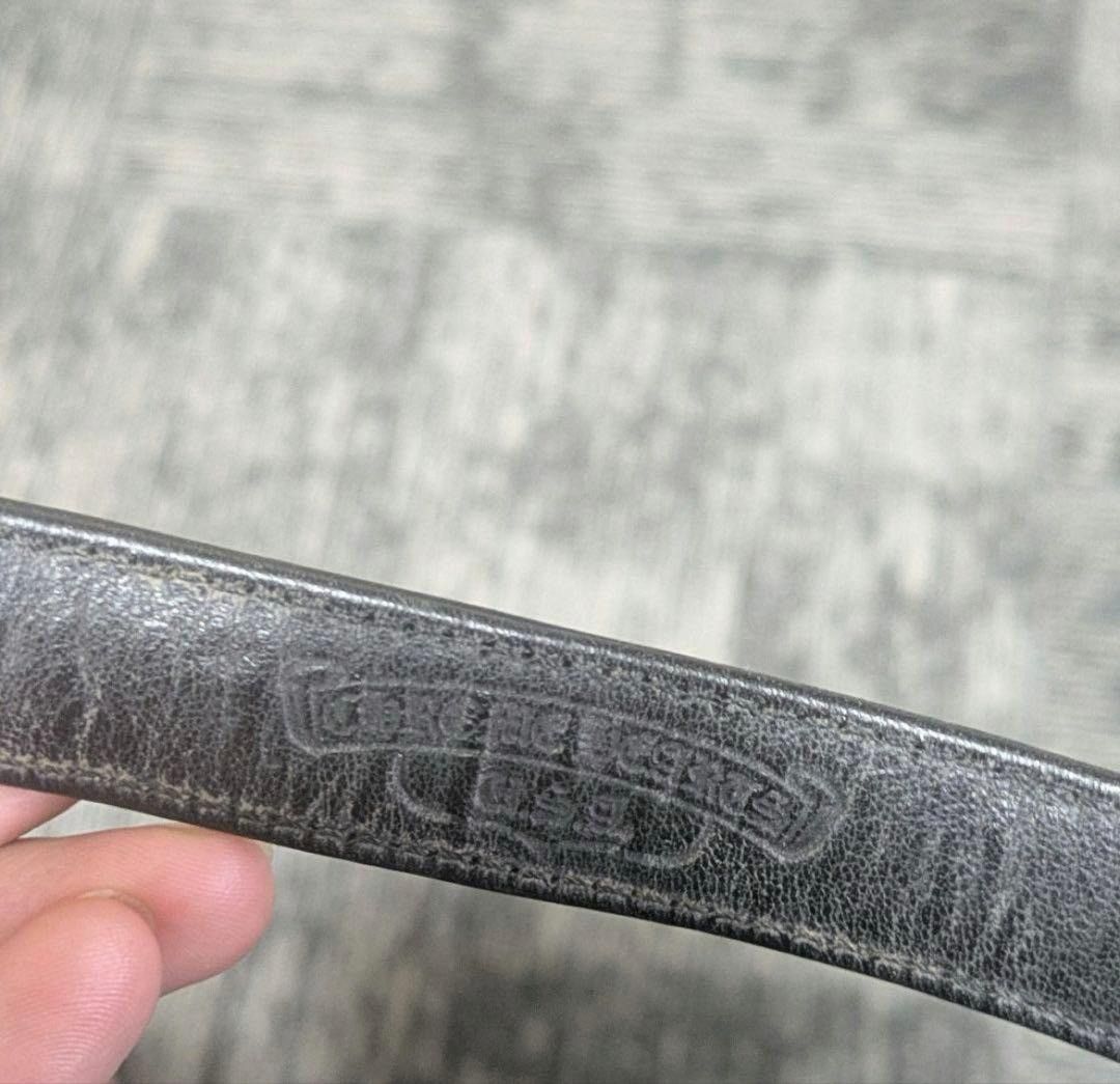 Chrome Hearts OFFER OK! CHROME HEARTS 3BTN 2SNP LEATHER BRACELET BANGLE Size ONE SIZE - 6 Thumbnail