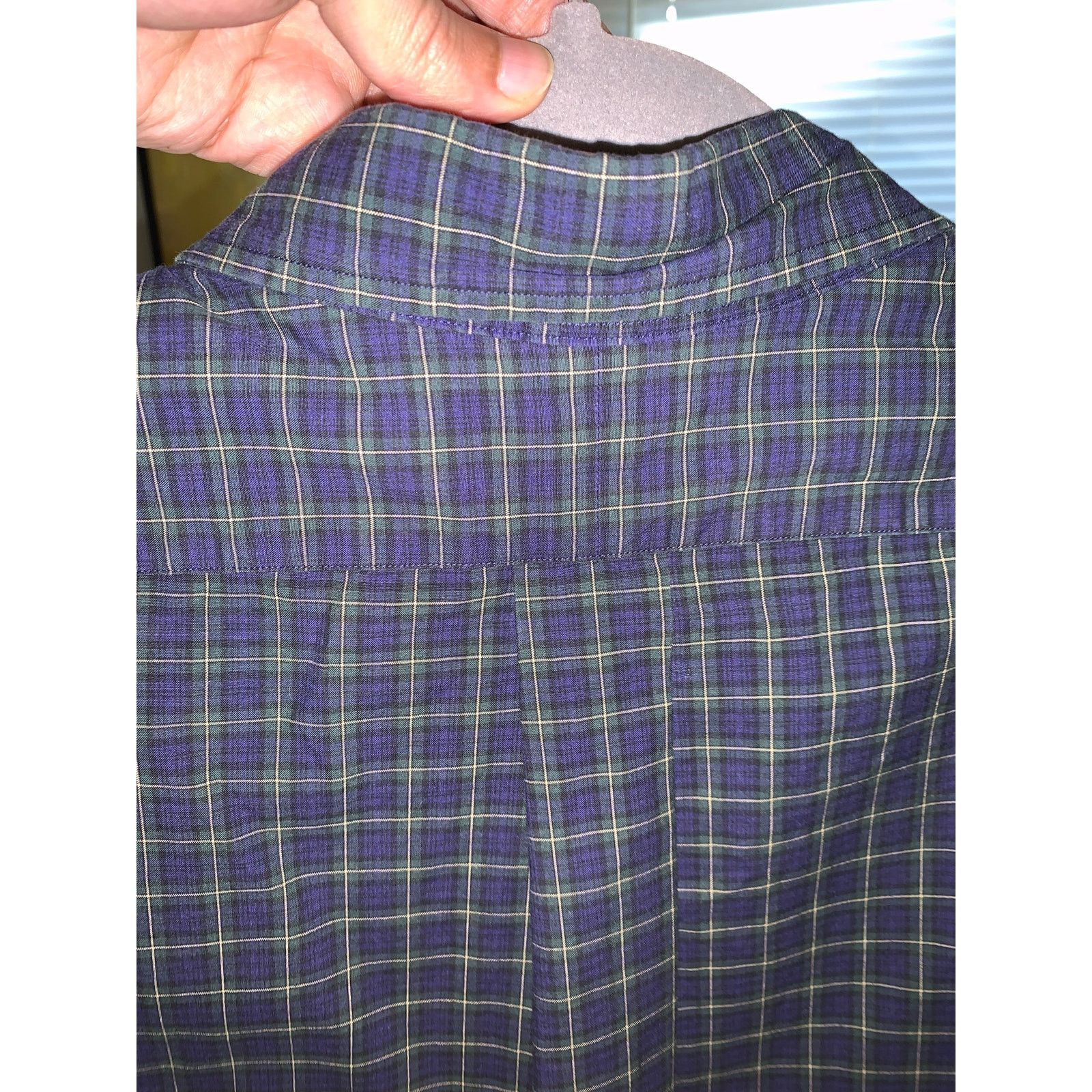 Ralph Lauren Ralph Lauren Custom Fit Shirt XL Navy Green Check 17.5 Size US XL / EU 56 / 4 - 11 Thumbnail