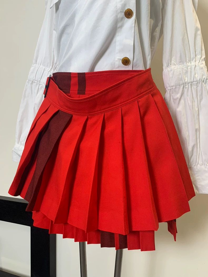 Y's Y's One-piece bandage pleated skirt Size 25" / US 0 / IT 36 - 2 Thumbnail