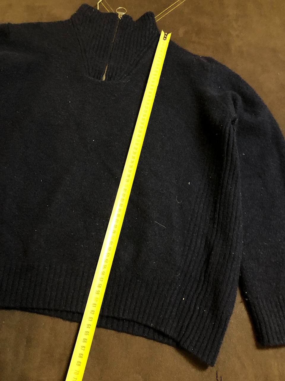 Barbour Barbour Tisbury Lambs Wool Knit Quarter Zip Sweater Size US XXL / EU 58 / 5 - 5 Thumbnail