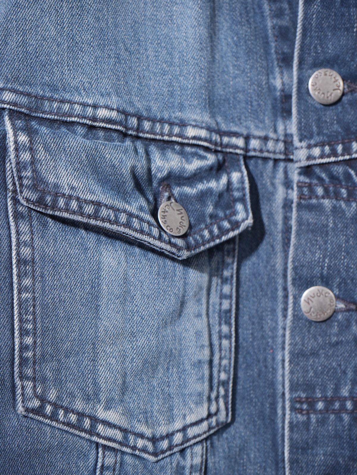 Nudie Jeans Nudie Jeans Terry Dusty Blue Black Denim Jacket Size US M / EU 48-50 / 2 - 3 Thumbnail