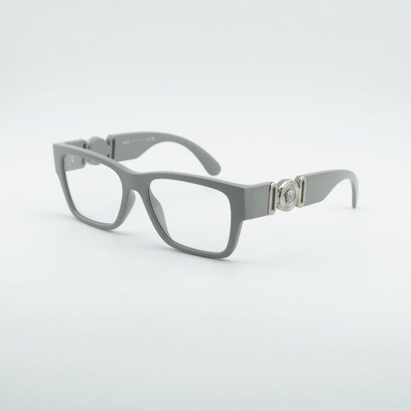 Versace Versace VE3368U 5501 Eyeglasses Light Grey 55mm Square Frame Size ONE SIZE - 1 Thumbnail