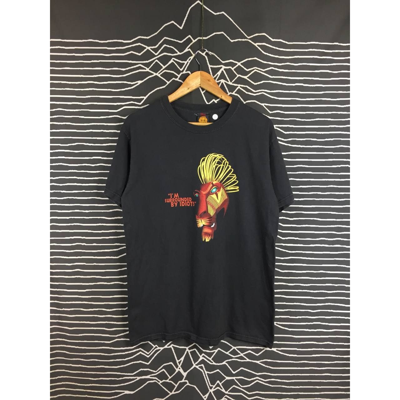 Disney Vtg The Lion King Musical I'm Surrounded by Idiots Promo Tee Size US M / EU 48-50 / 2 - 2 Thumbnail