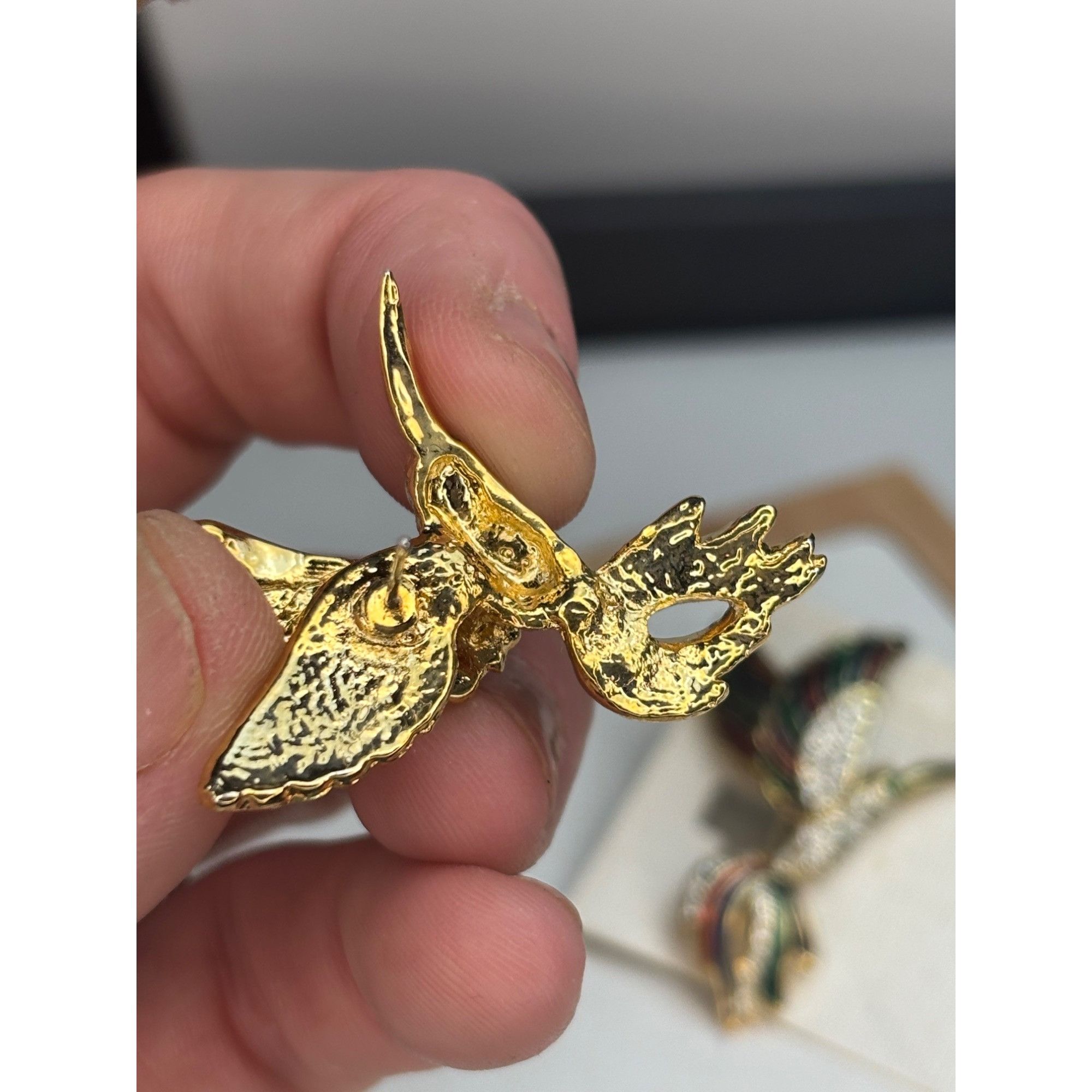 Other Vintage Hummingbird Crystal Stud Earrings Size ONE SIZE - 7 Thumbnail